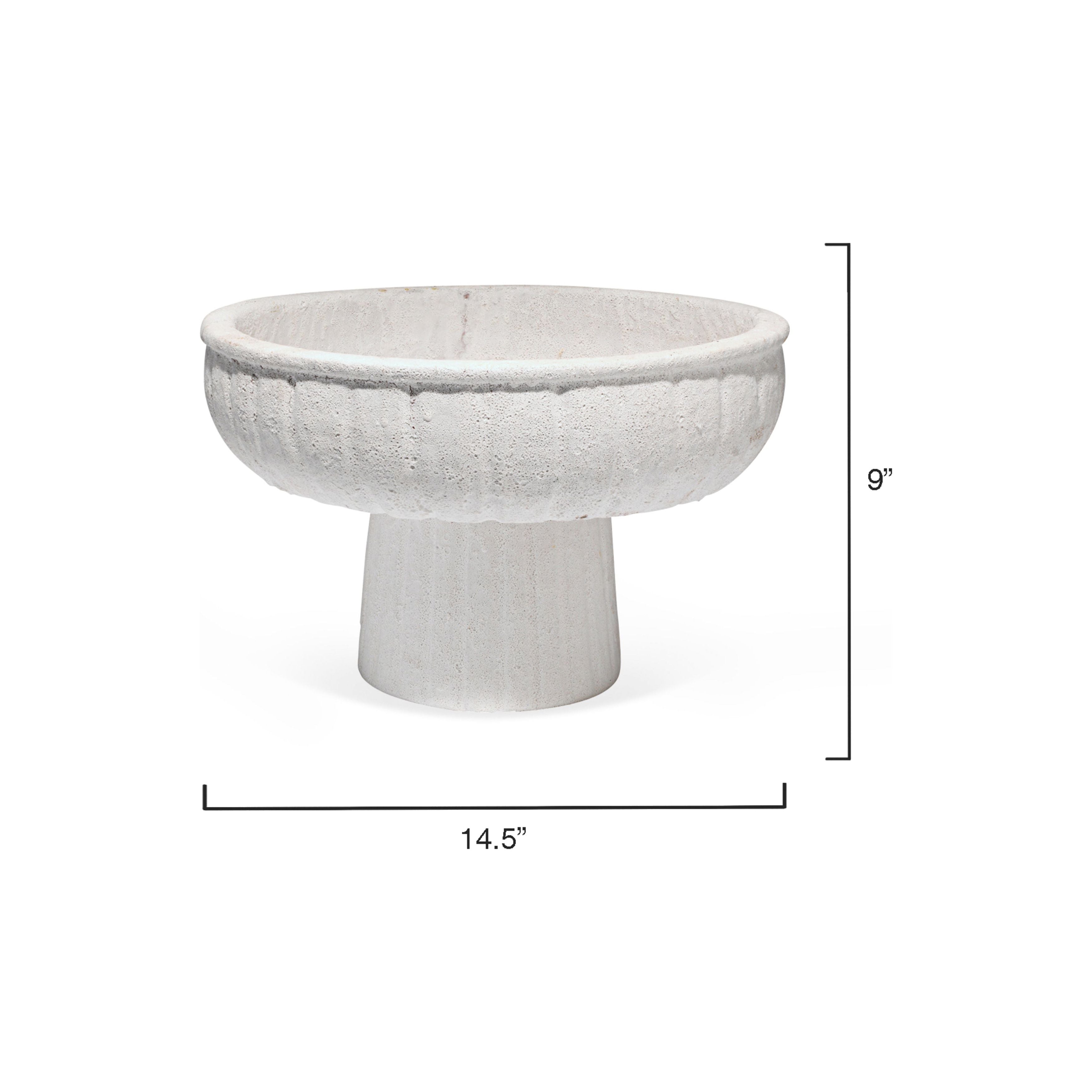 Aegean Ceramic Pedestal Decorative Bowl