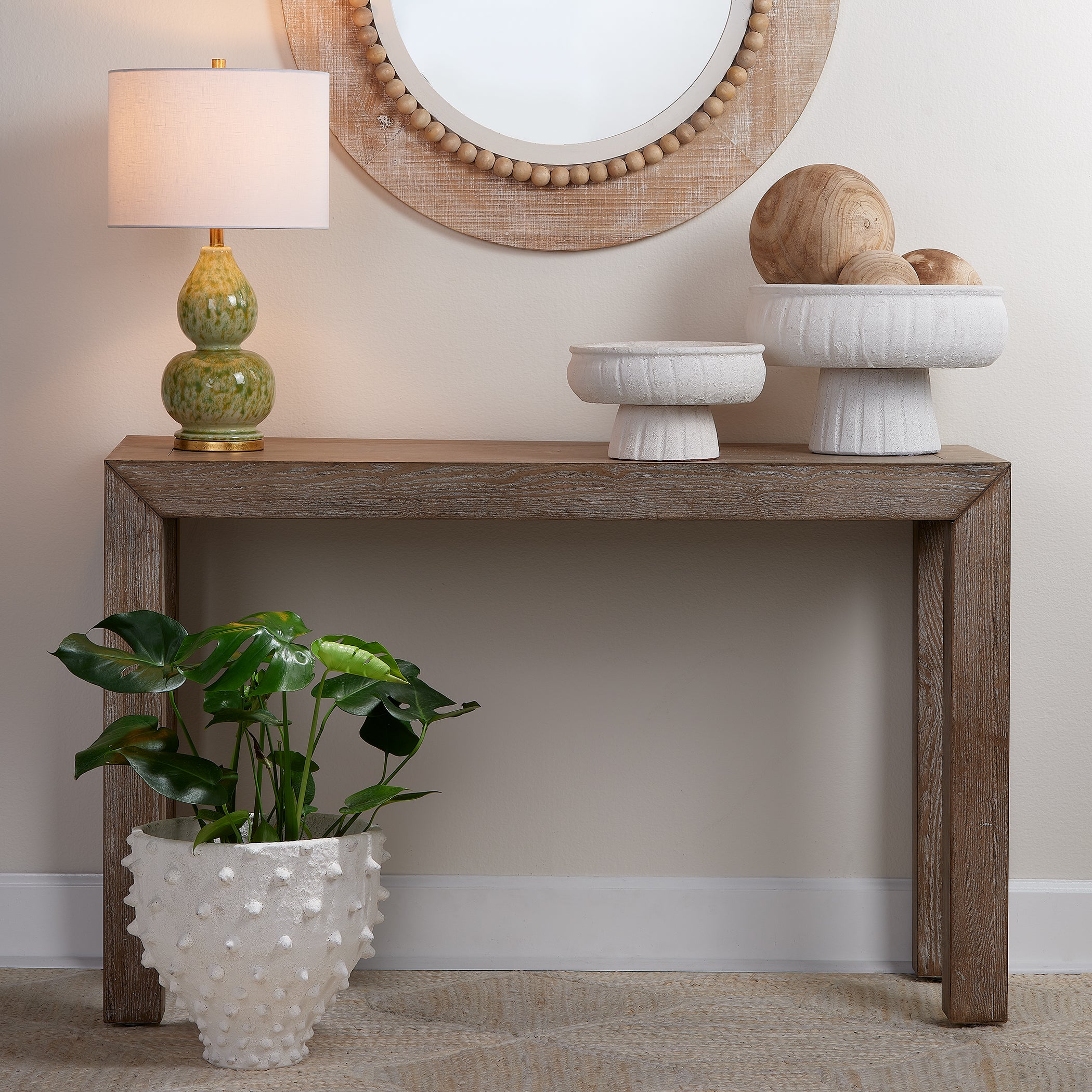 Aegean Ceramic Pedestal Decorative Bowl