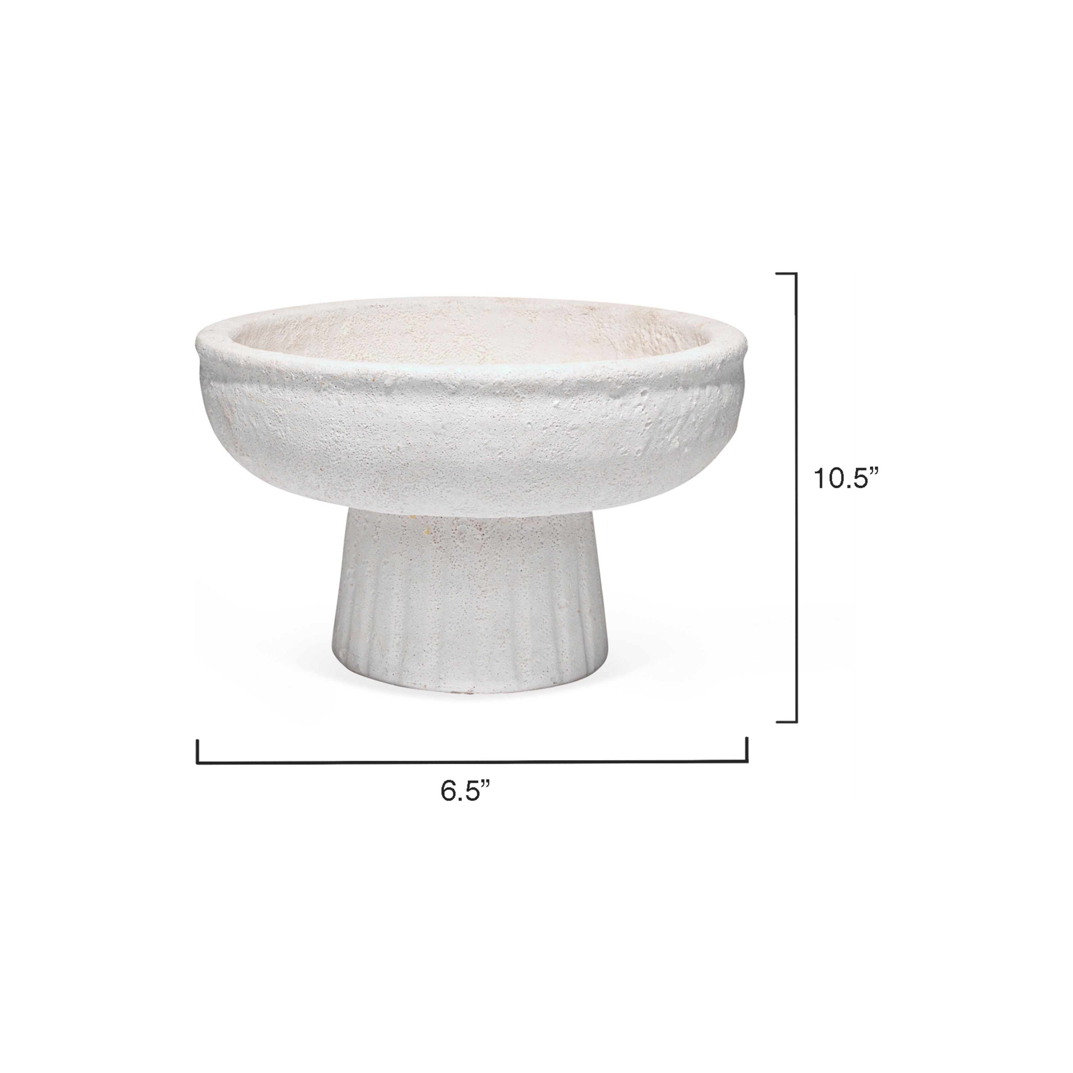Aegean Ceramic Pedestal Decorative Bowl