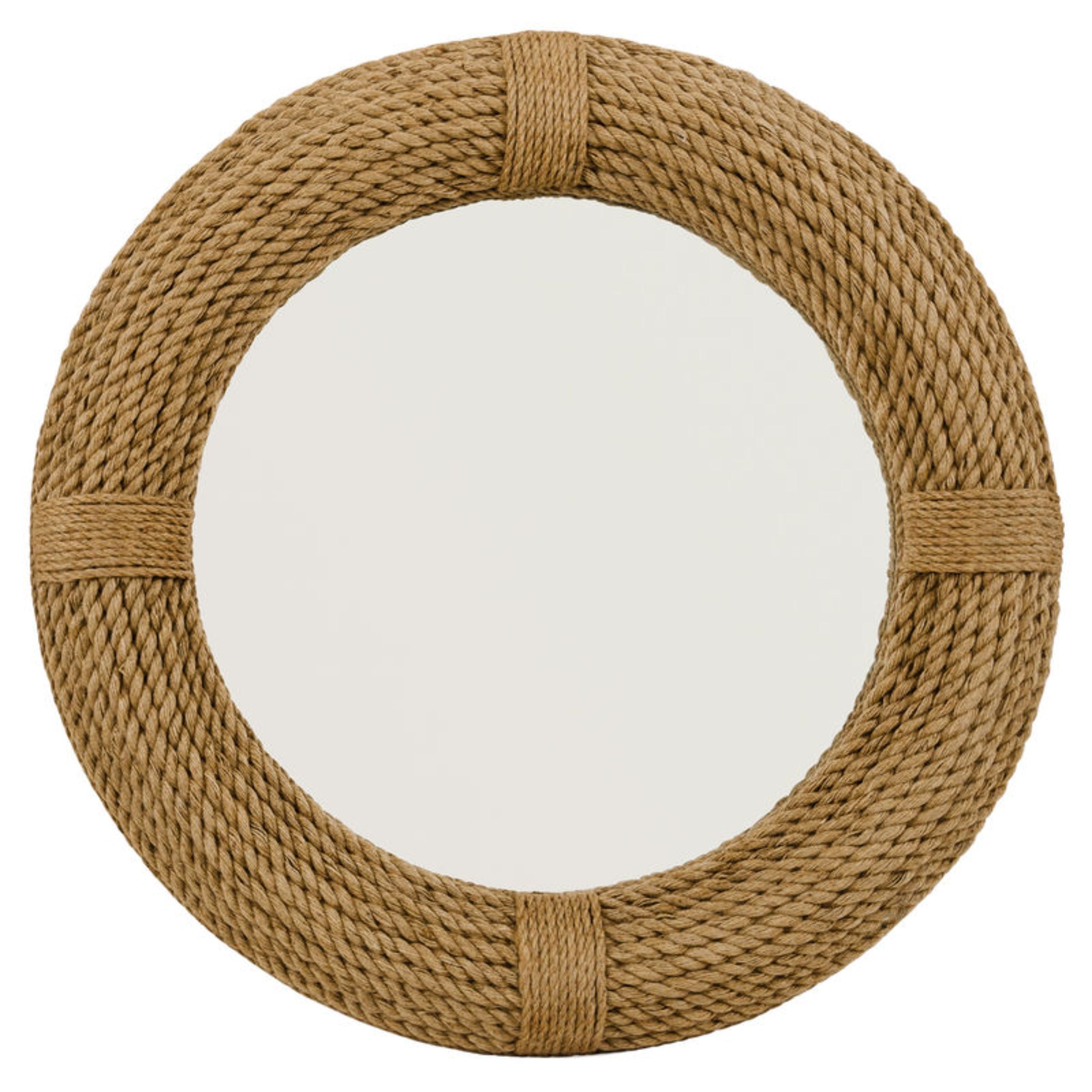 Round Rope Wall Mirror by Jamie Young