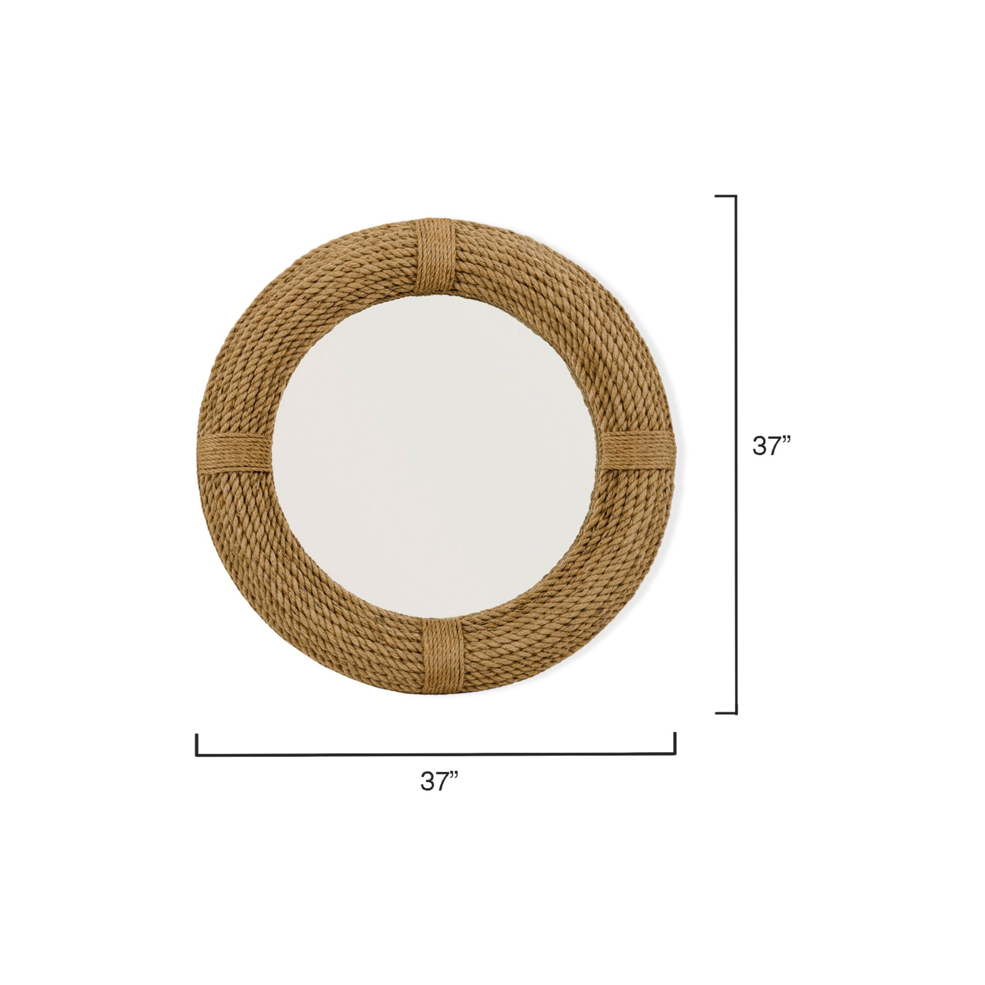 Round Rope Wall Mirror by Jamie Young