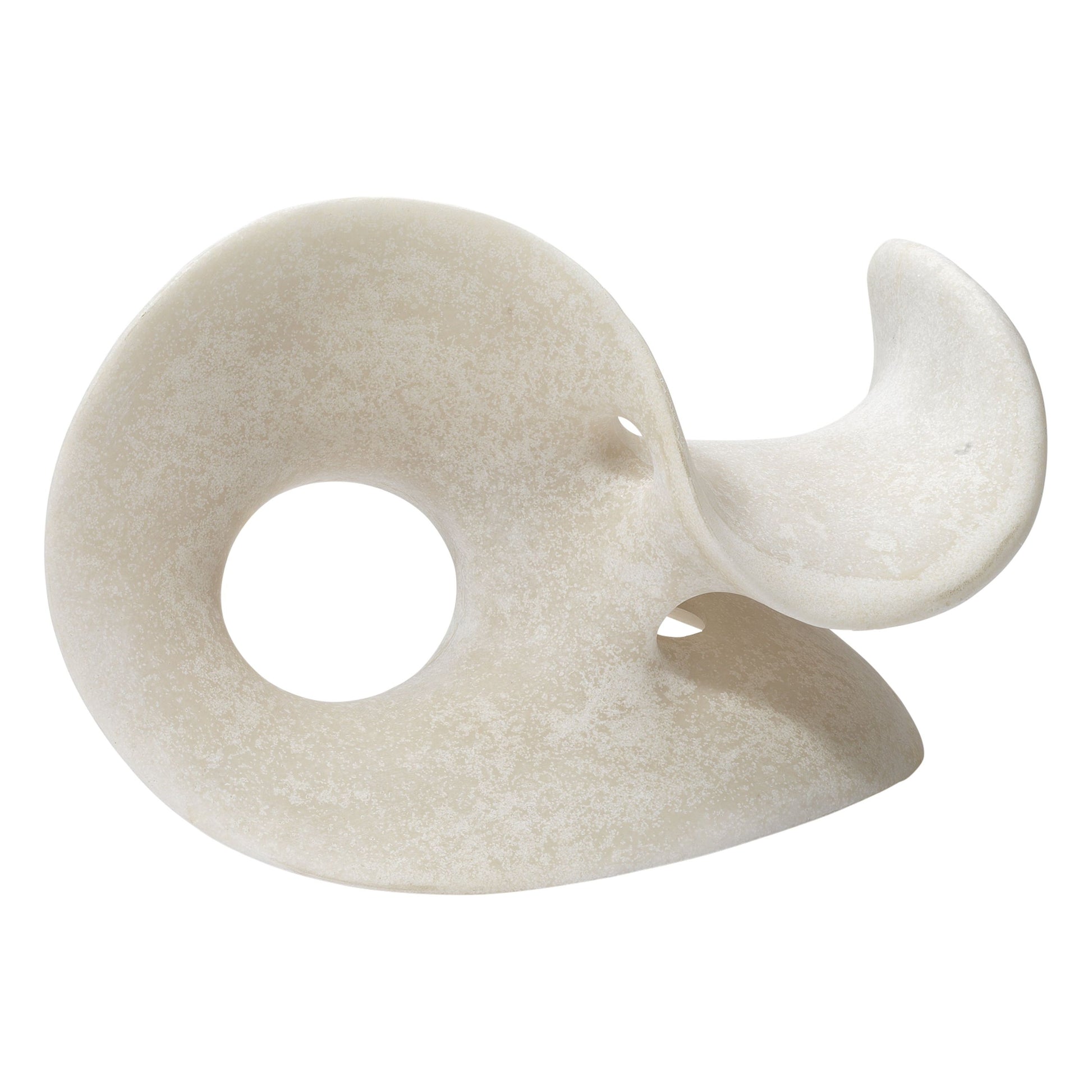 Amorphous Resin Decorative Table Object, White 1 by Jamie Young