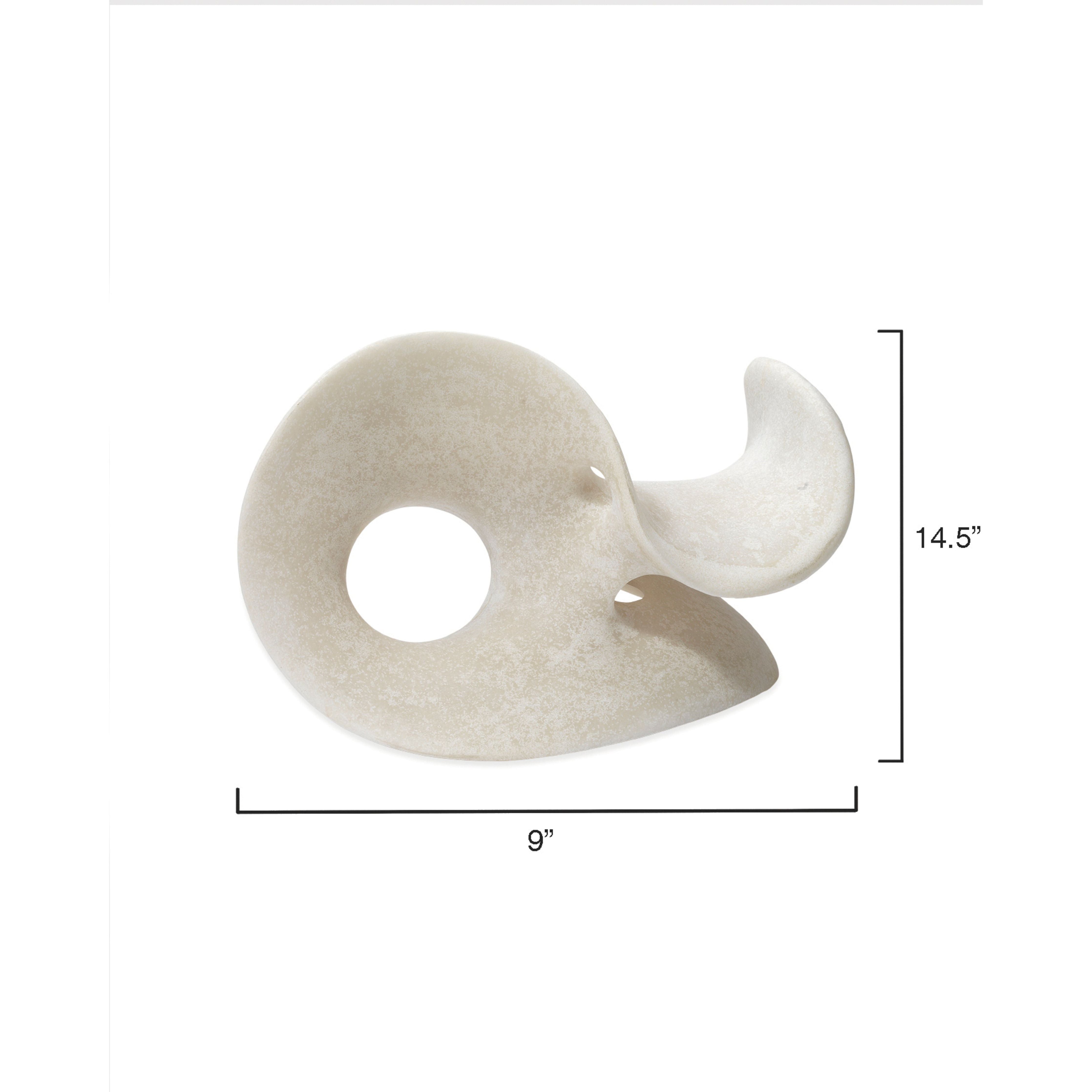 Amorphous Resin Decorative Table Object, White by Jamie Young