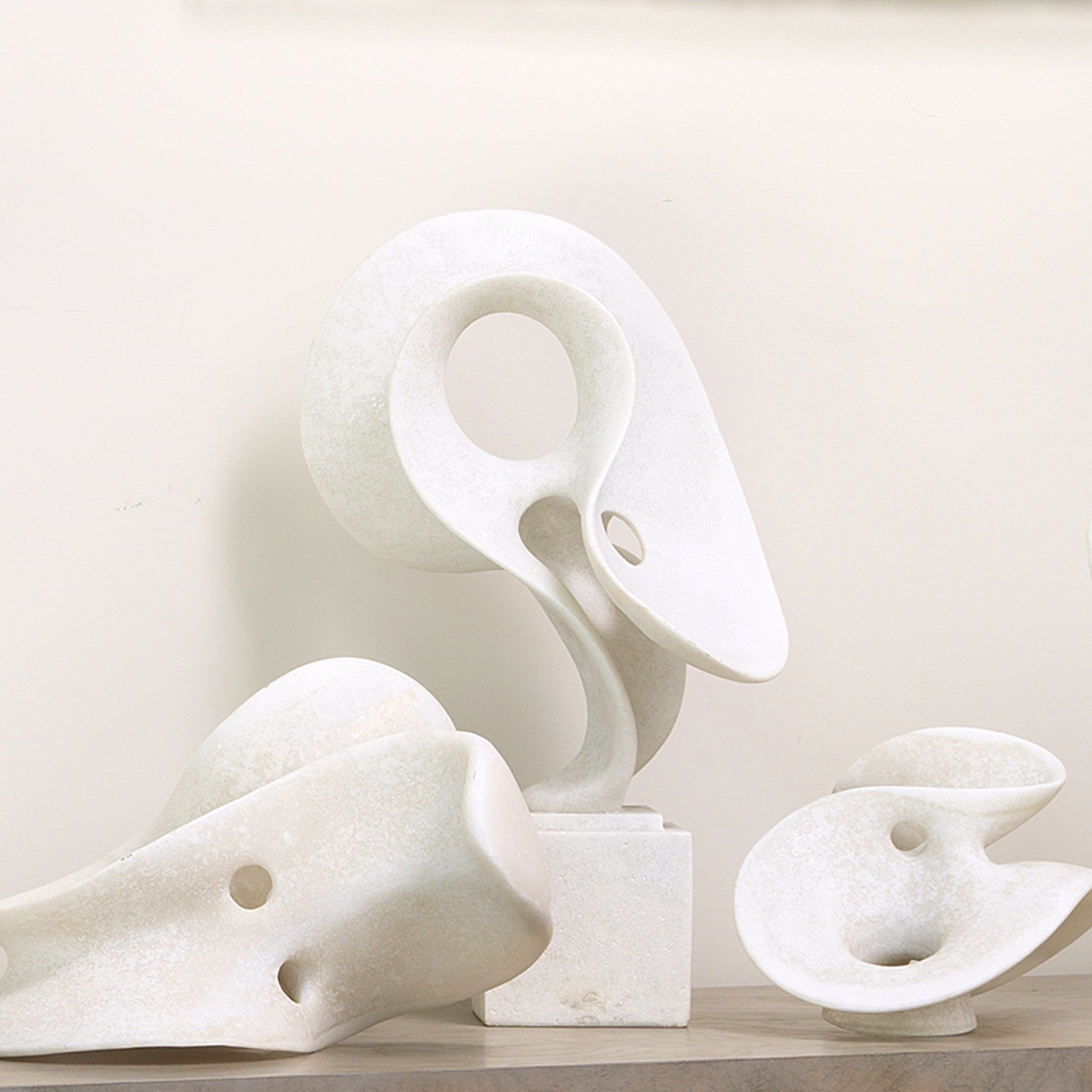 Amorphous Resin Decorative Table Object, White by Jamie Young