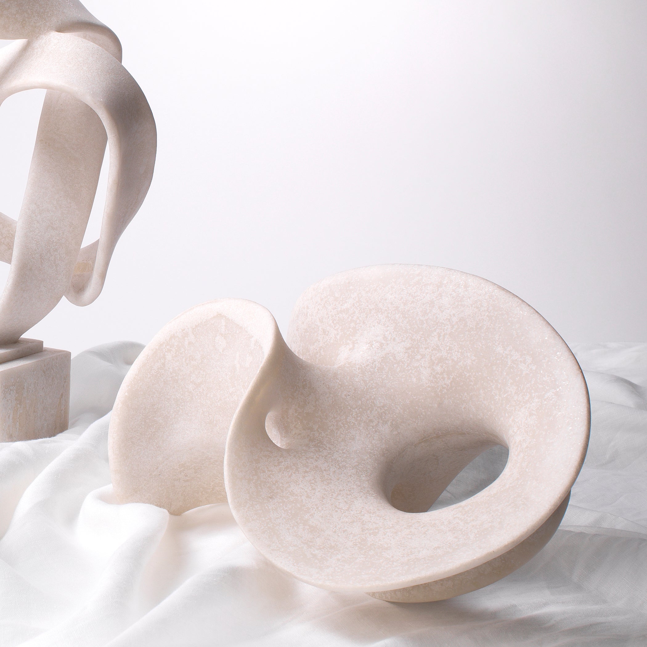 Amorphous Resin Decorative Table Object, White by Jamie Young