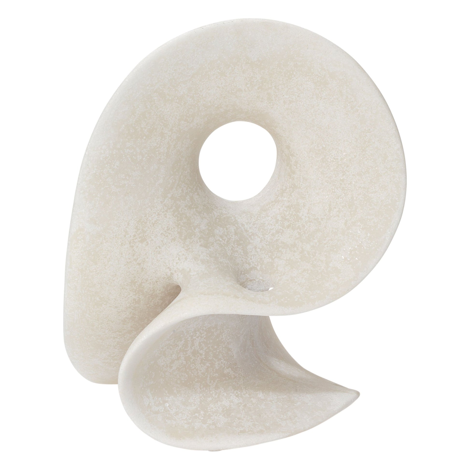 Amorphous Resin Decorative Table Object, White 2 by Jamie Young