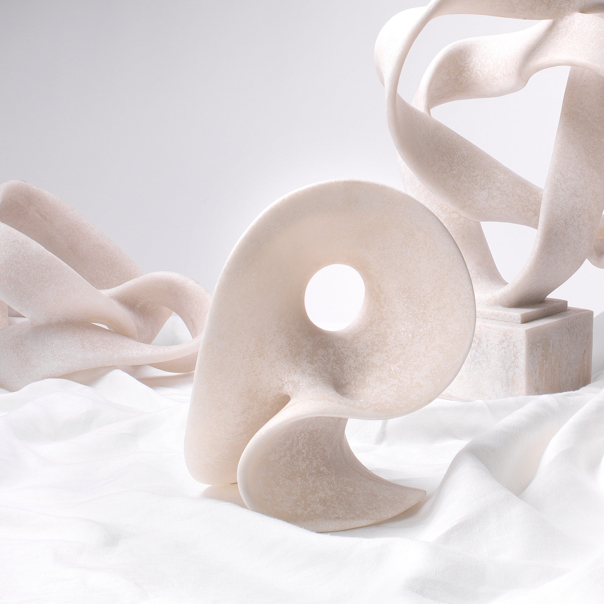 Amorphous Resin Decorative Table Object, White by Jamie Young