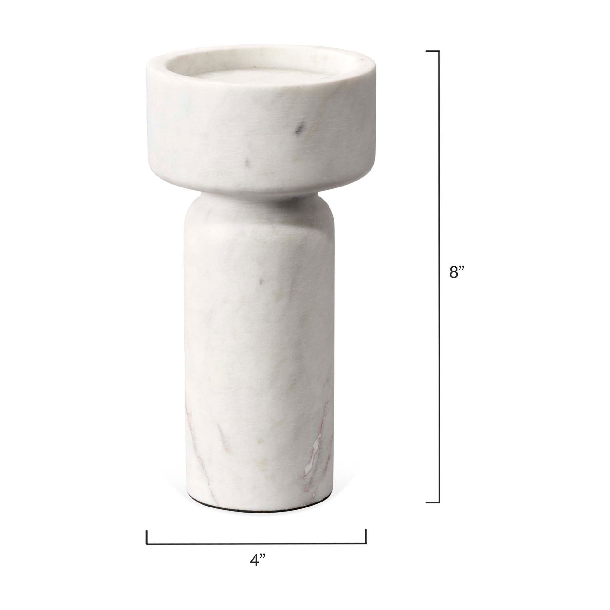 Apollo Marble Candleholder by Jamie Young