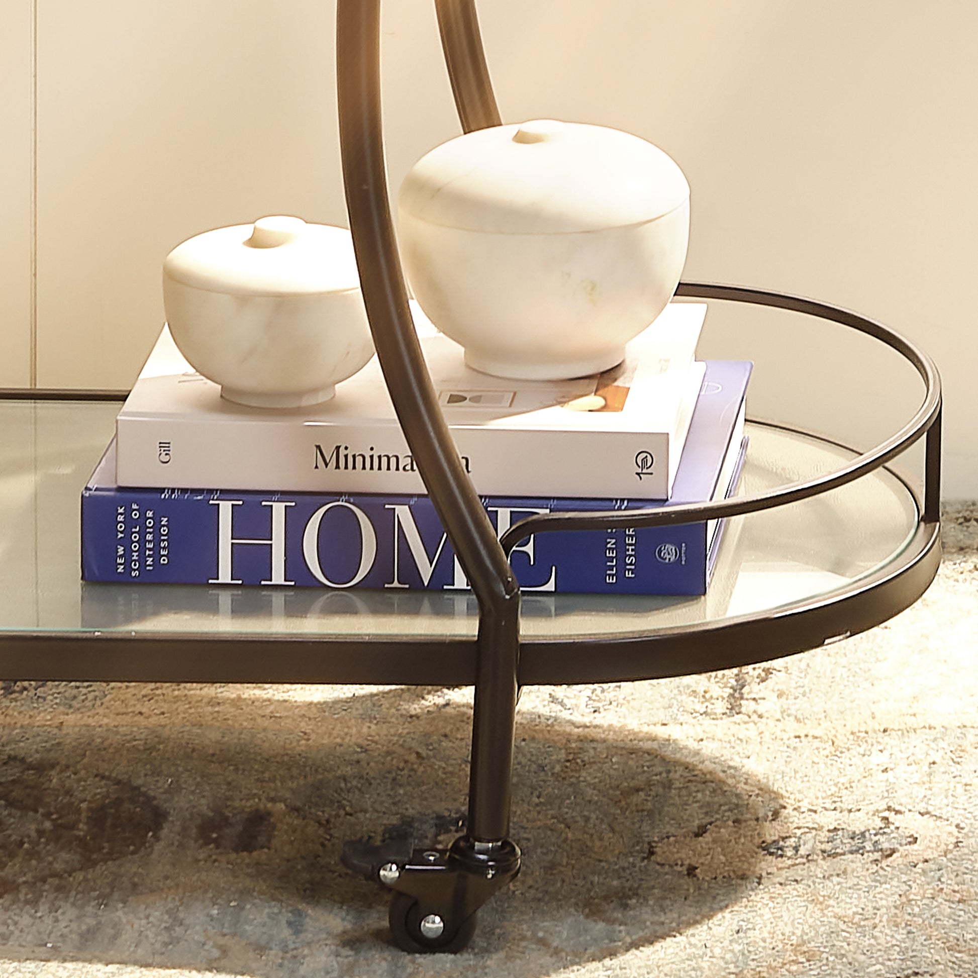 Bennett Marble Storage Bowl w/ Lid by Jamie Young