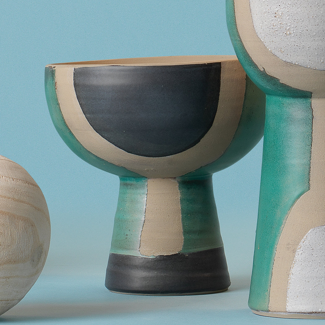 Blanche Ceramic Decorative Wide Vessel by Jamie Young