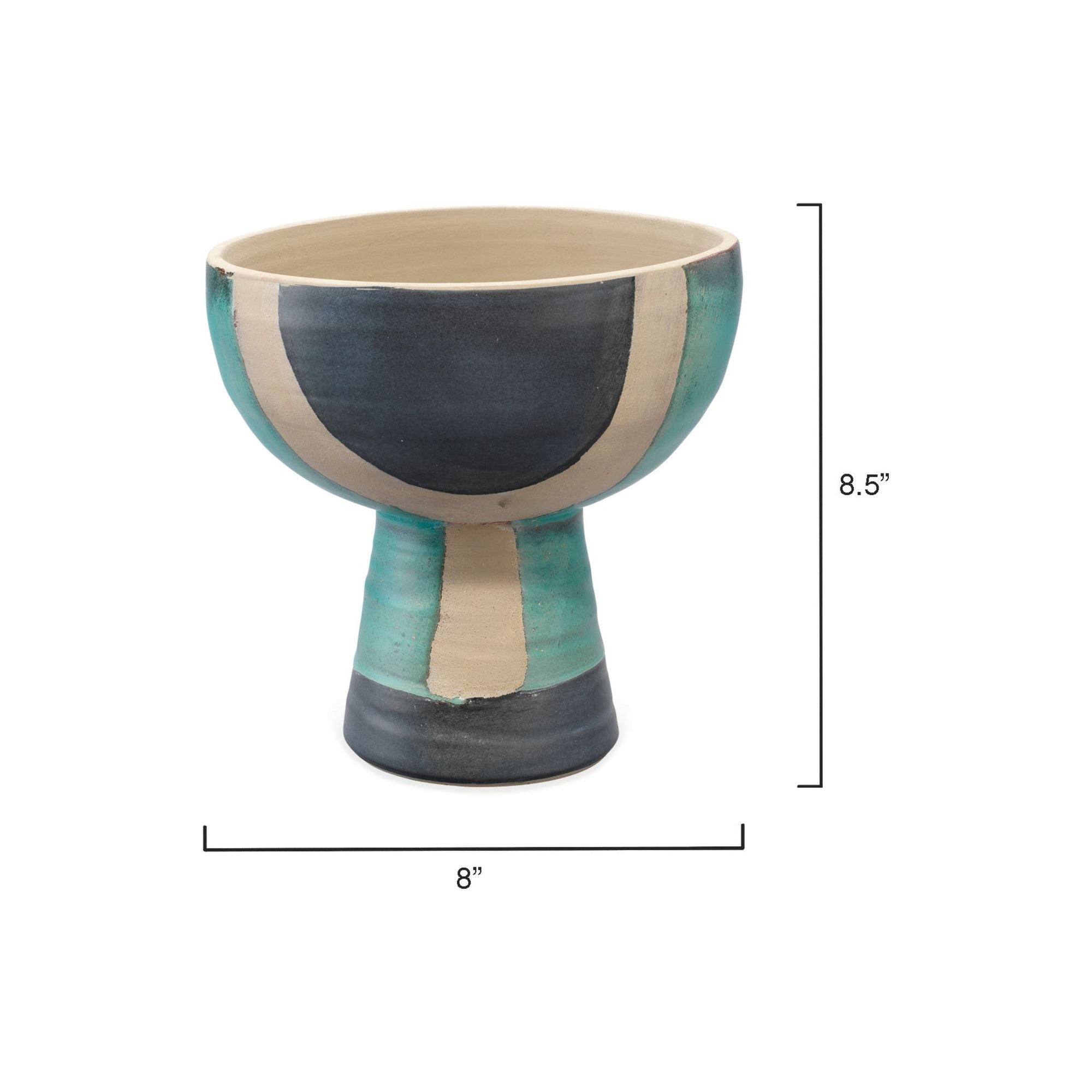 Blanche Ceramic Decorative Wide Vessel by Jamie Young