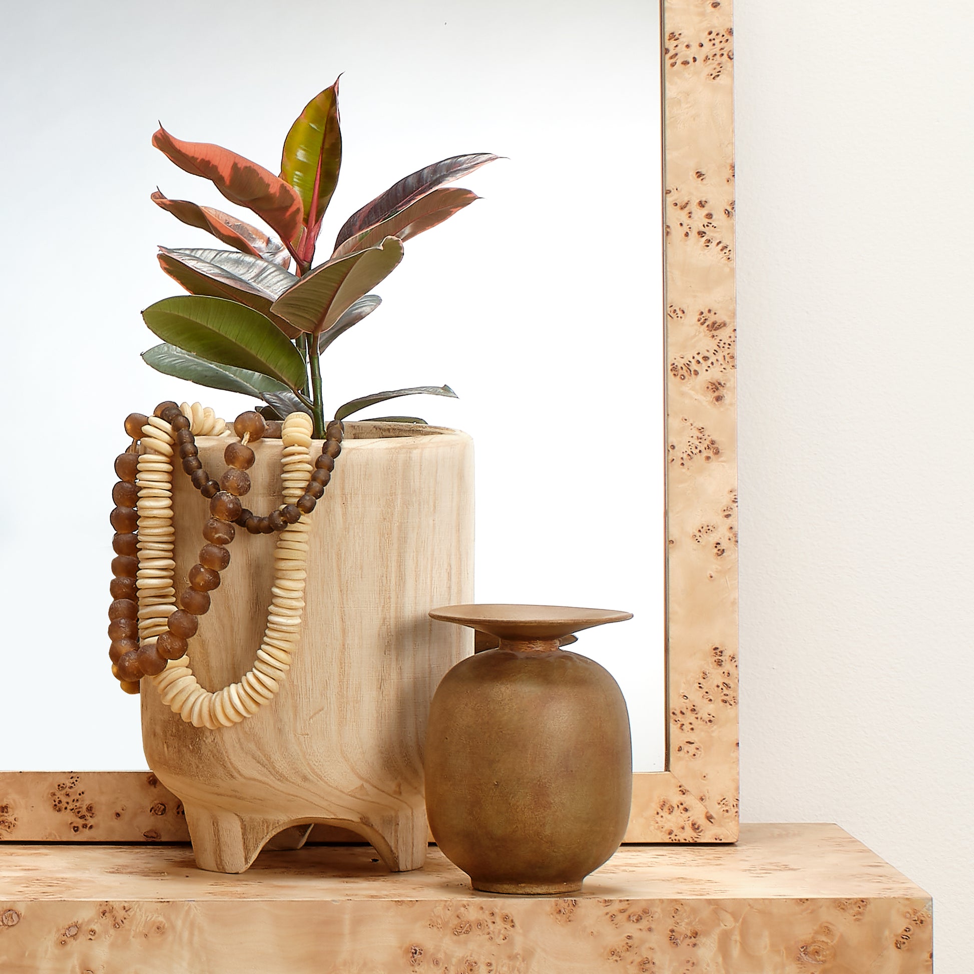 Canyon Wooden Decorative Vase by Jamie Young