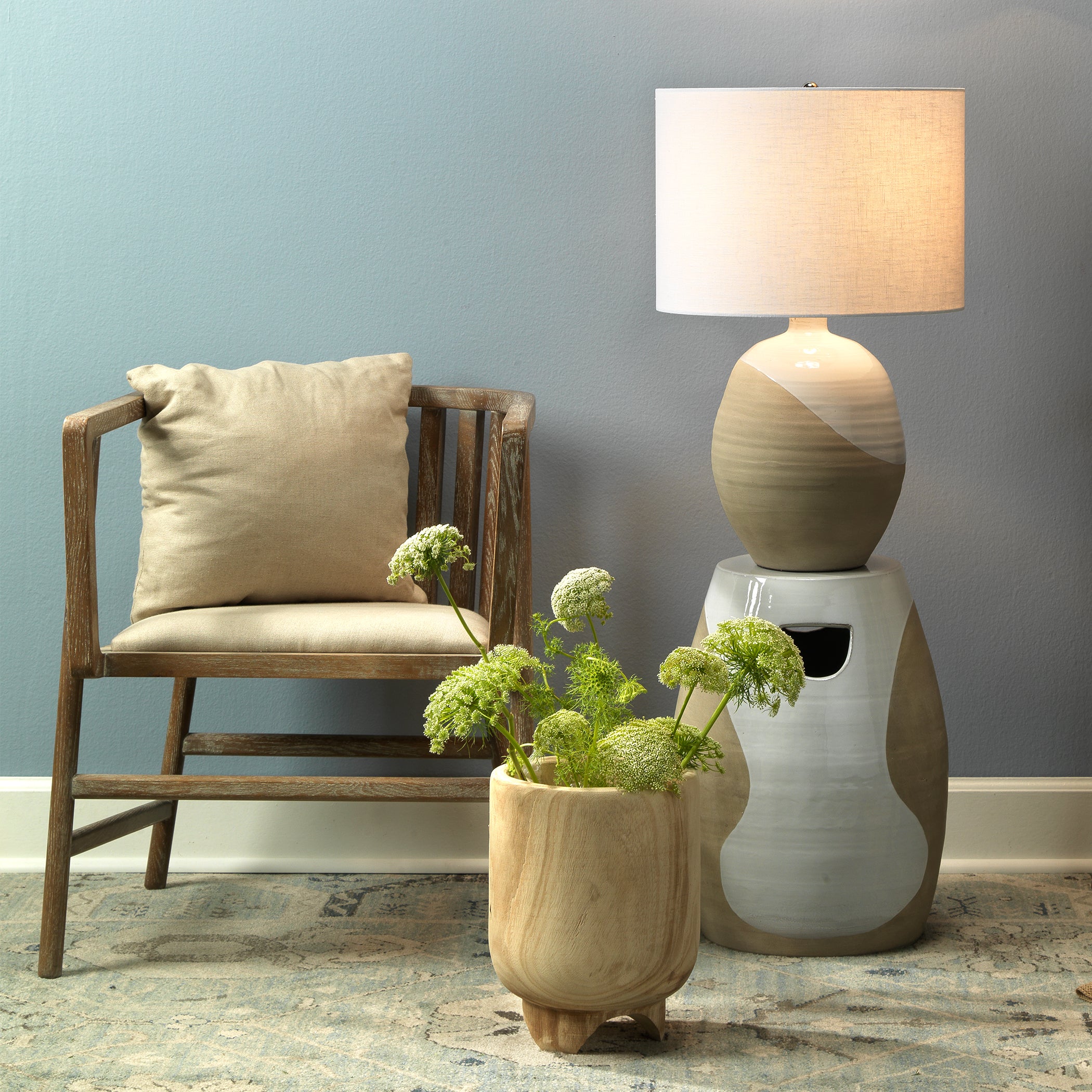 Canyon Wooden Decorative Vase by Jamie Young