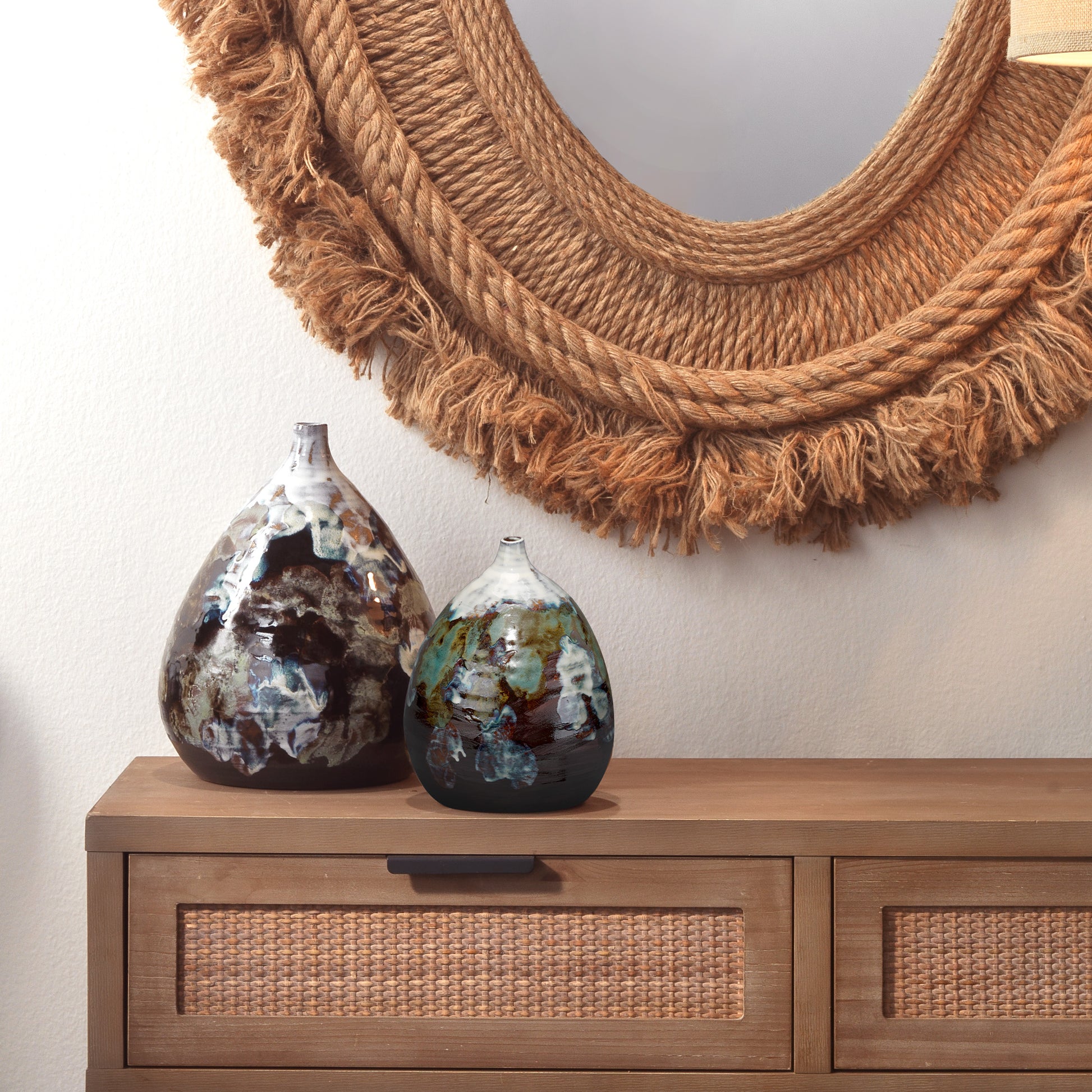 Collage Ceramic Decorative Vase by Jamie Young