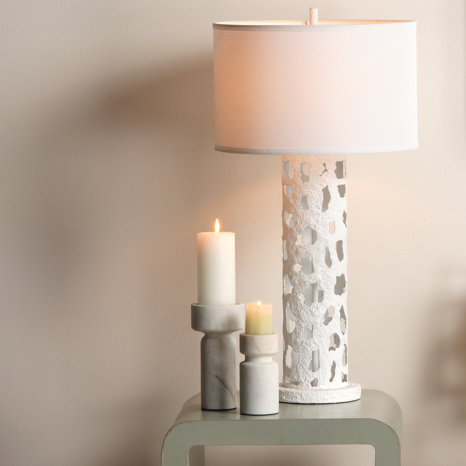 Daphne Marble Candleholder by Jamie Young