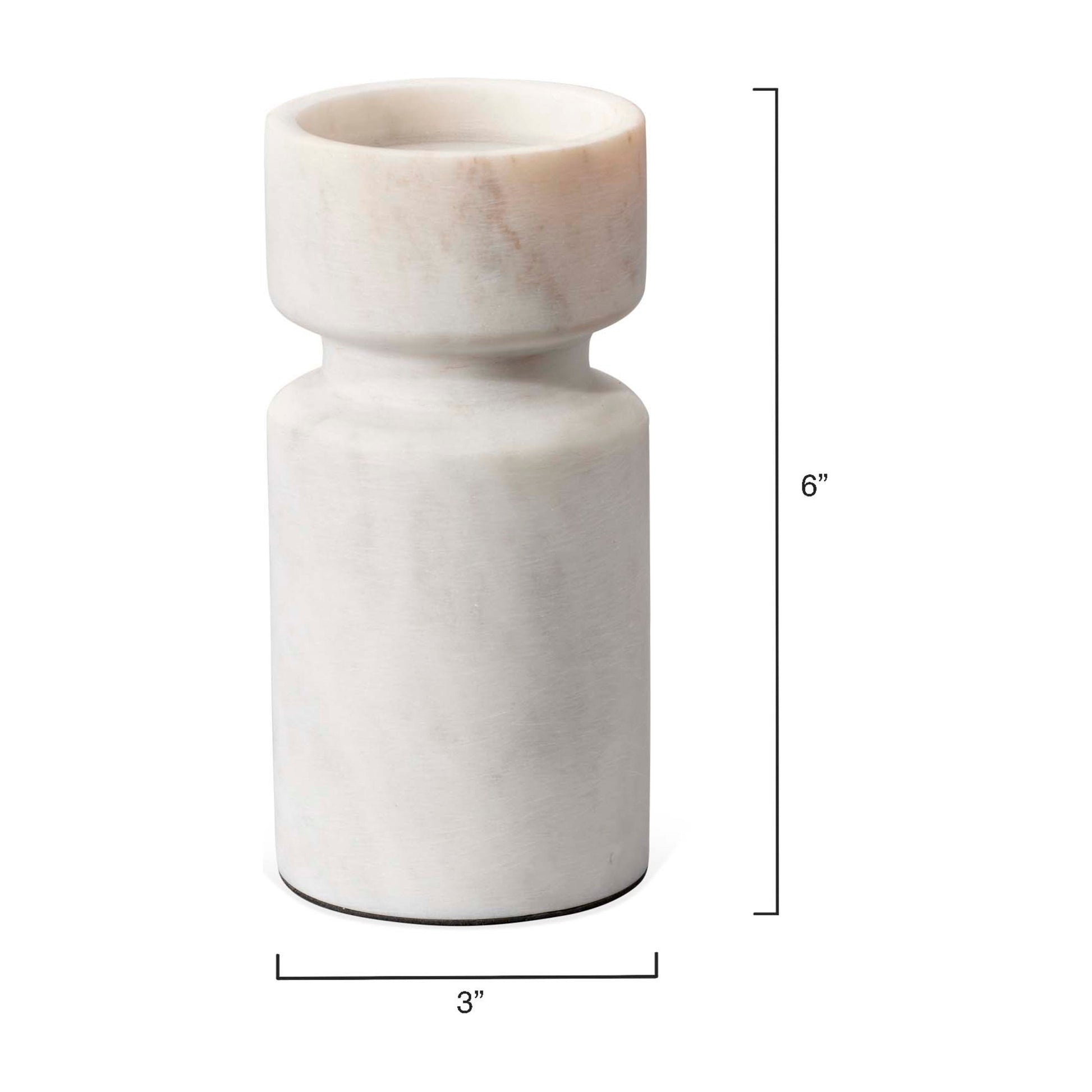 Daphne Marble Candleholder by Jamie Young