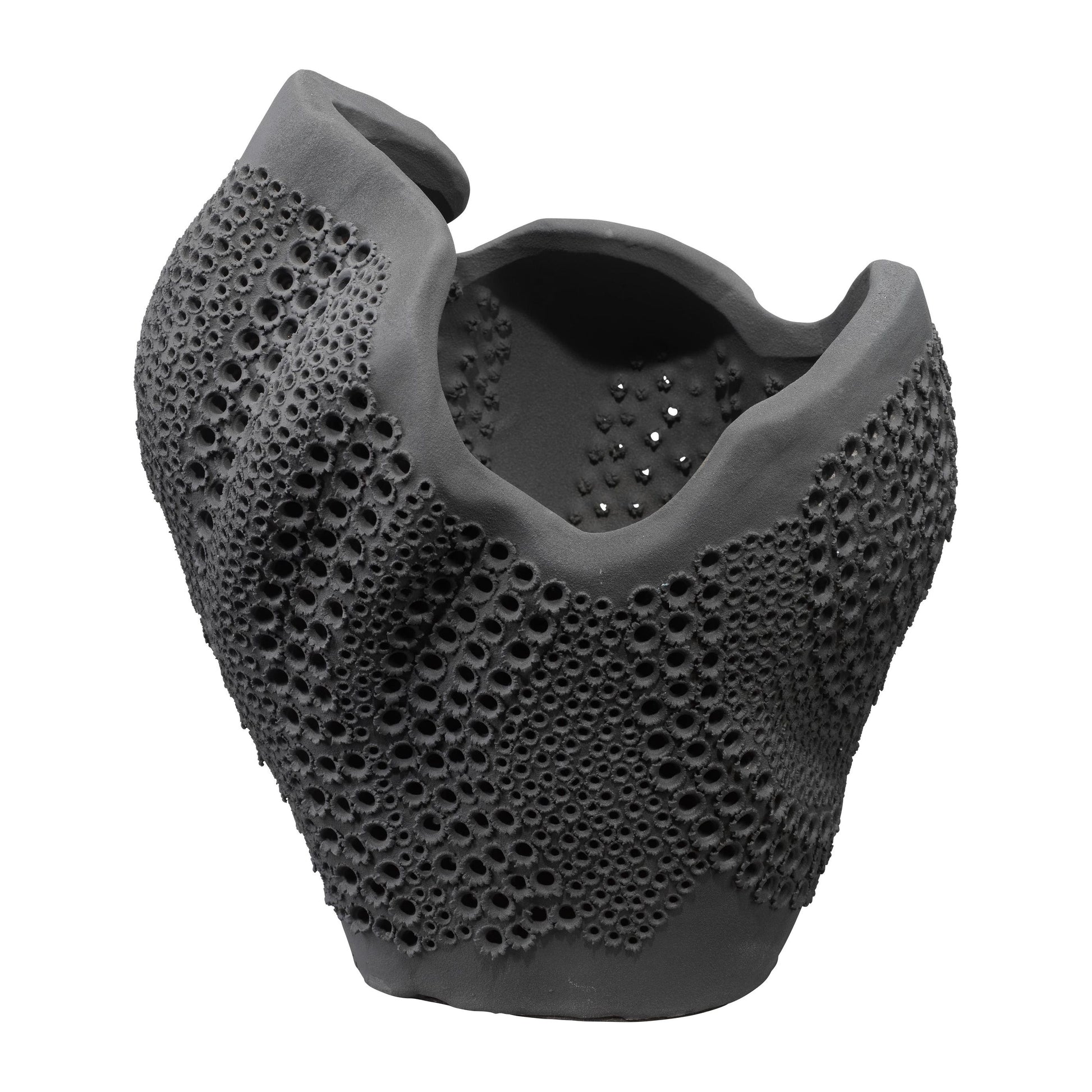 Eclipse Porcelain Decorative Vase Black by Jamie Young