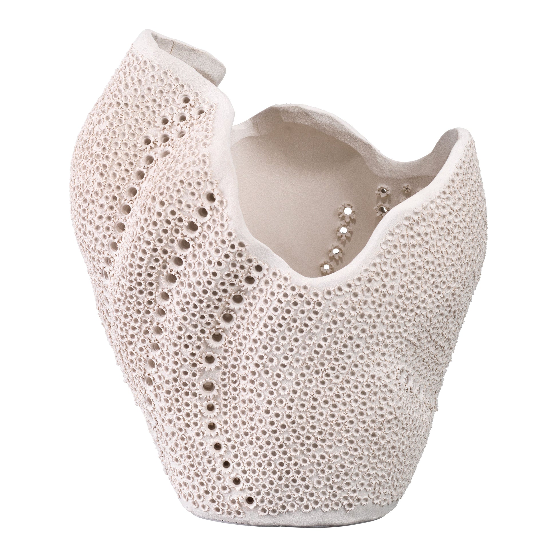 Eclipse Porcelain Decorative Vase White by Jamie Young