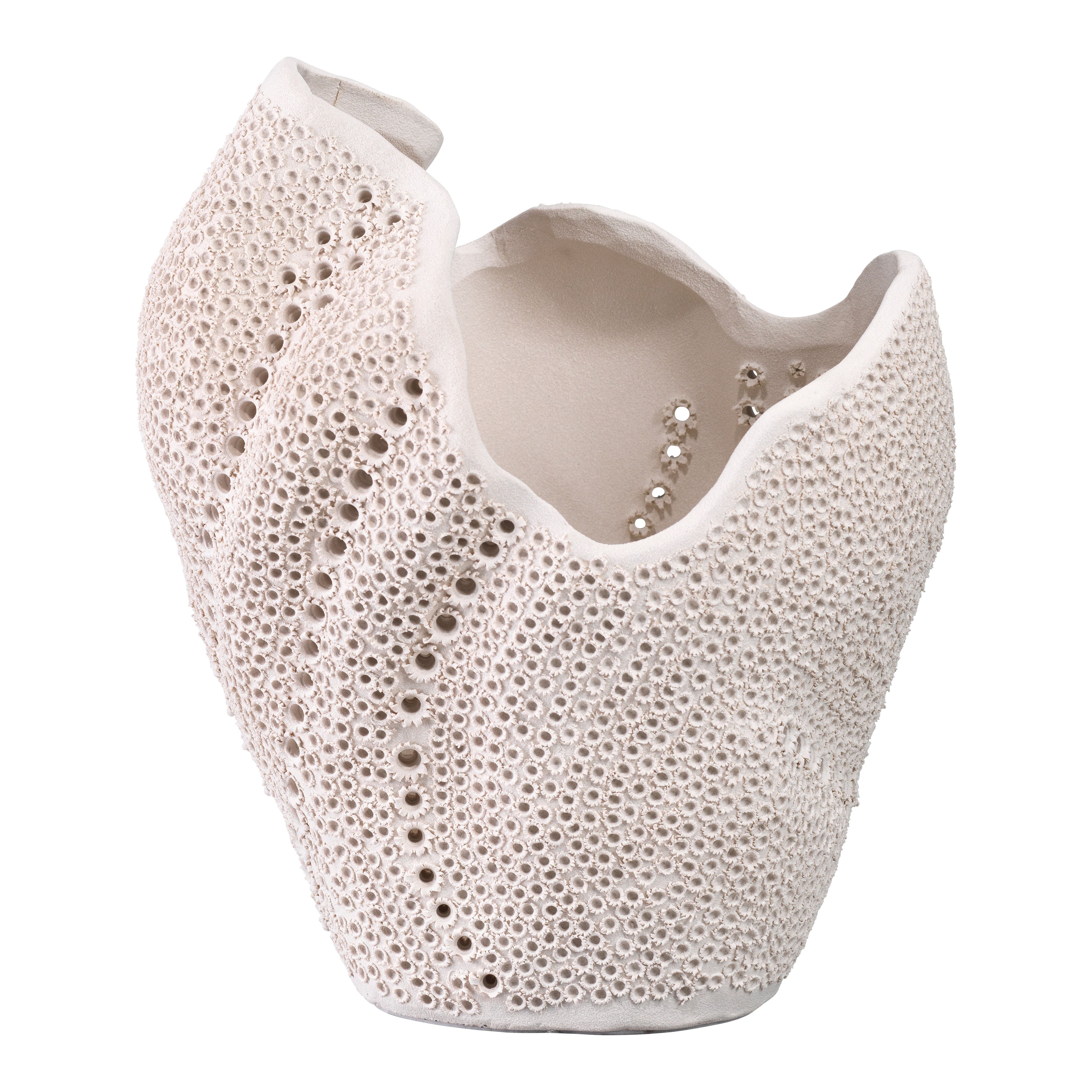 Eclipse Porcelain Decorative Vase White by Jamie Young
