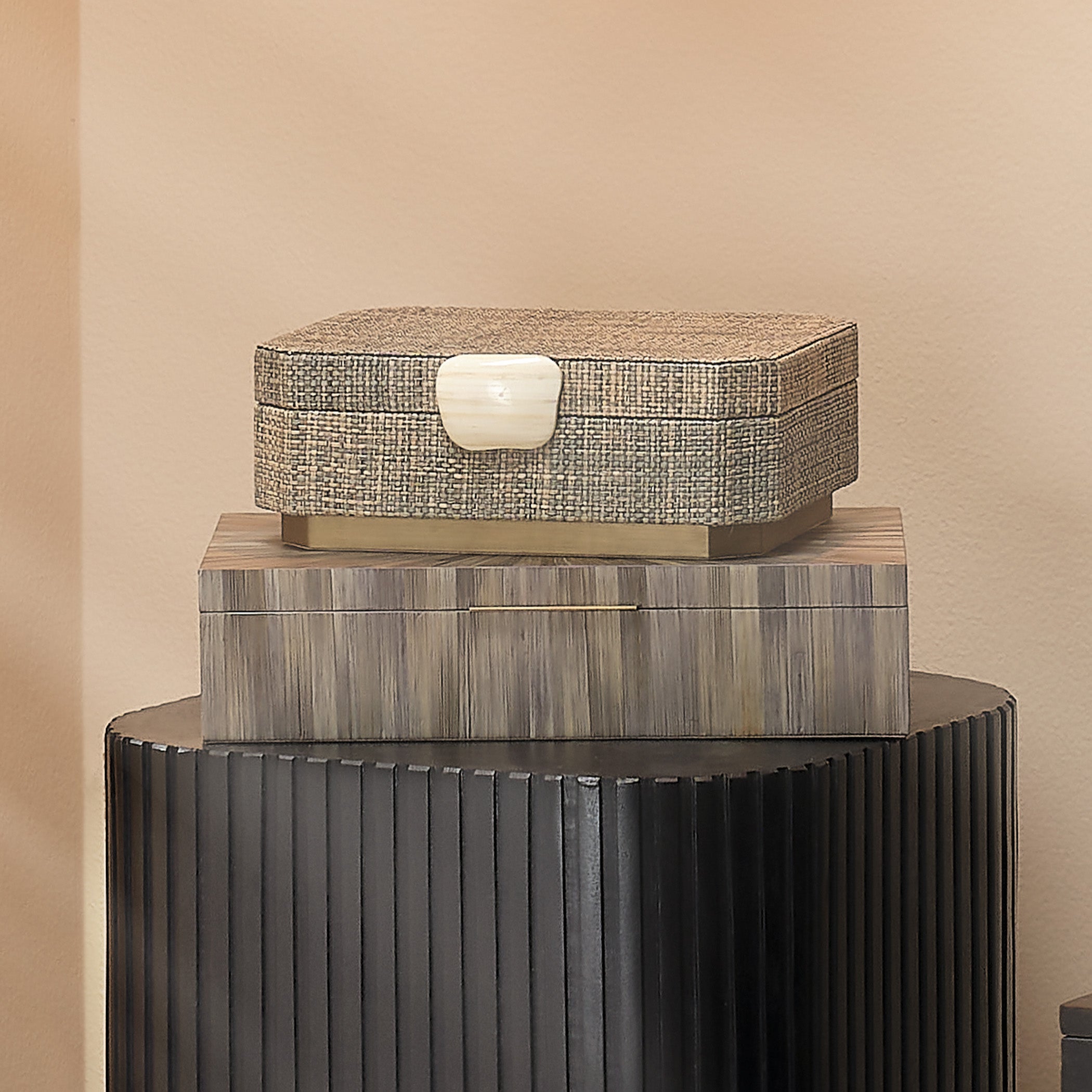 Eden Raffia Decorative Box by Jamie Young
