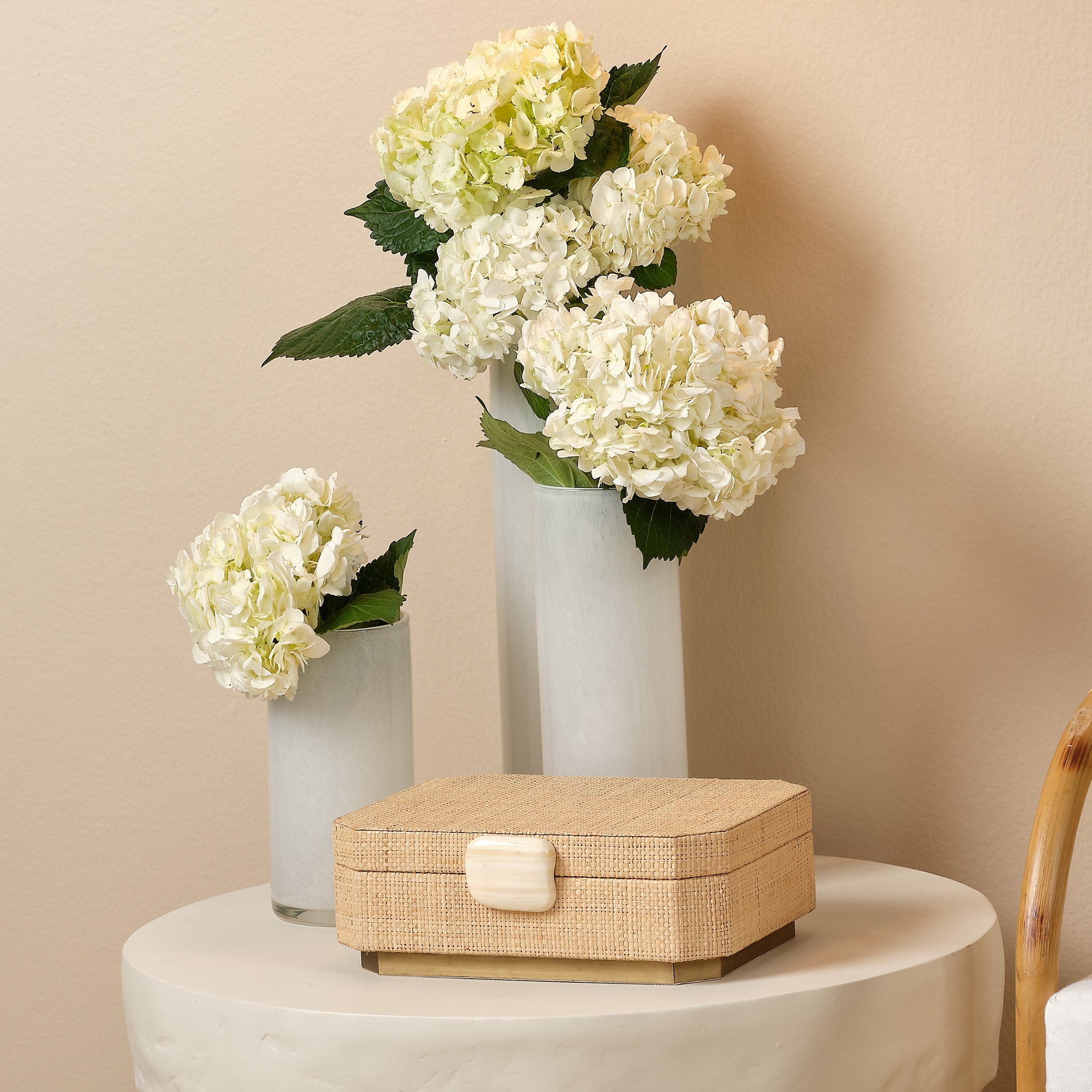 Eden Raffia Decorative Box by Jamie Young