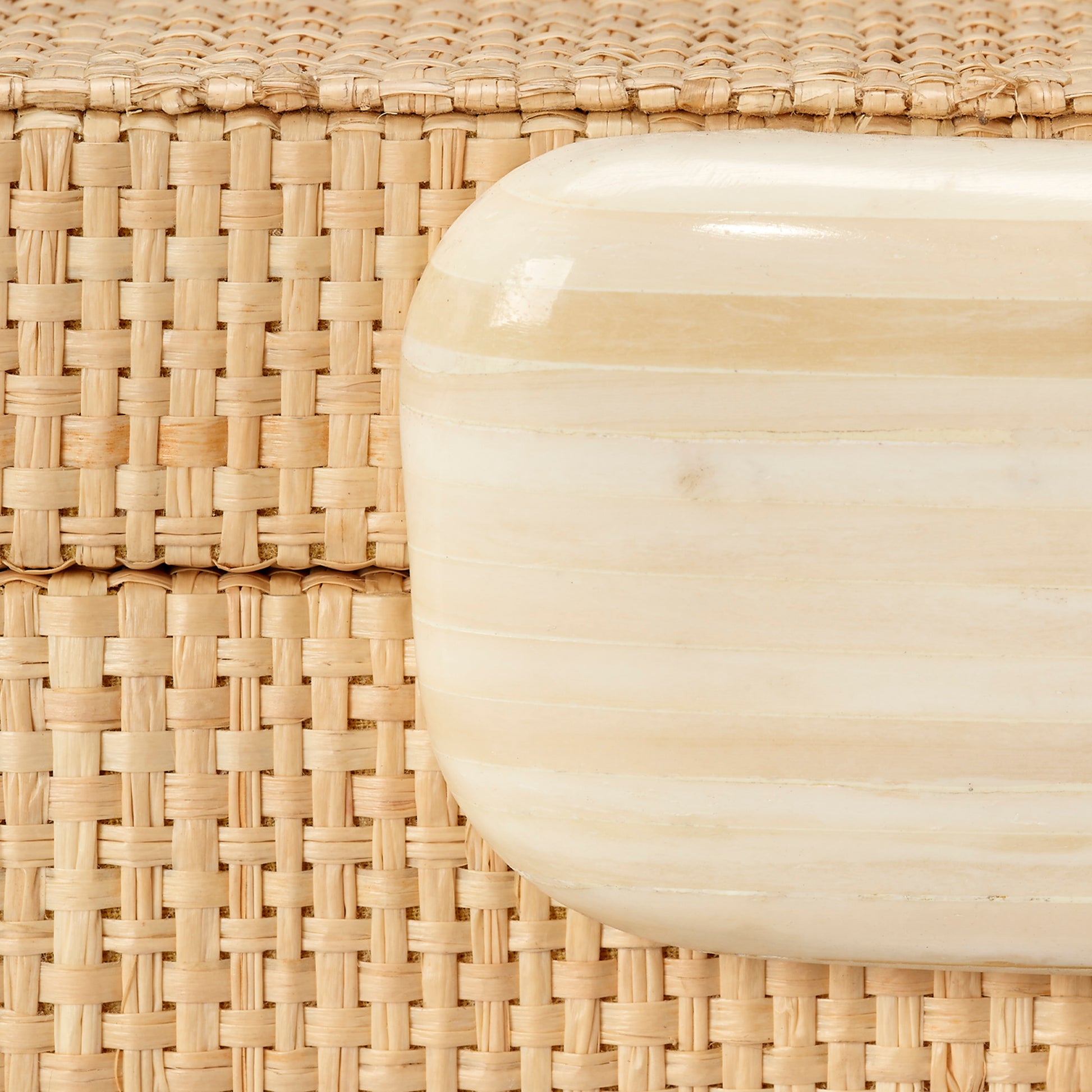 Eden Raffia Decorative Box by Jamie Young