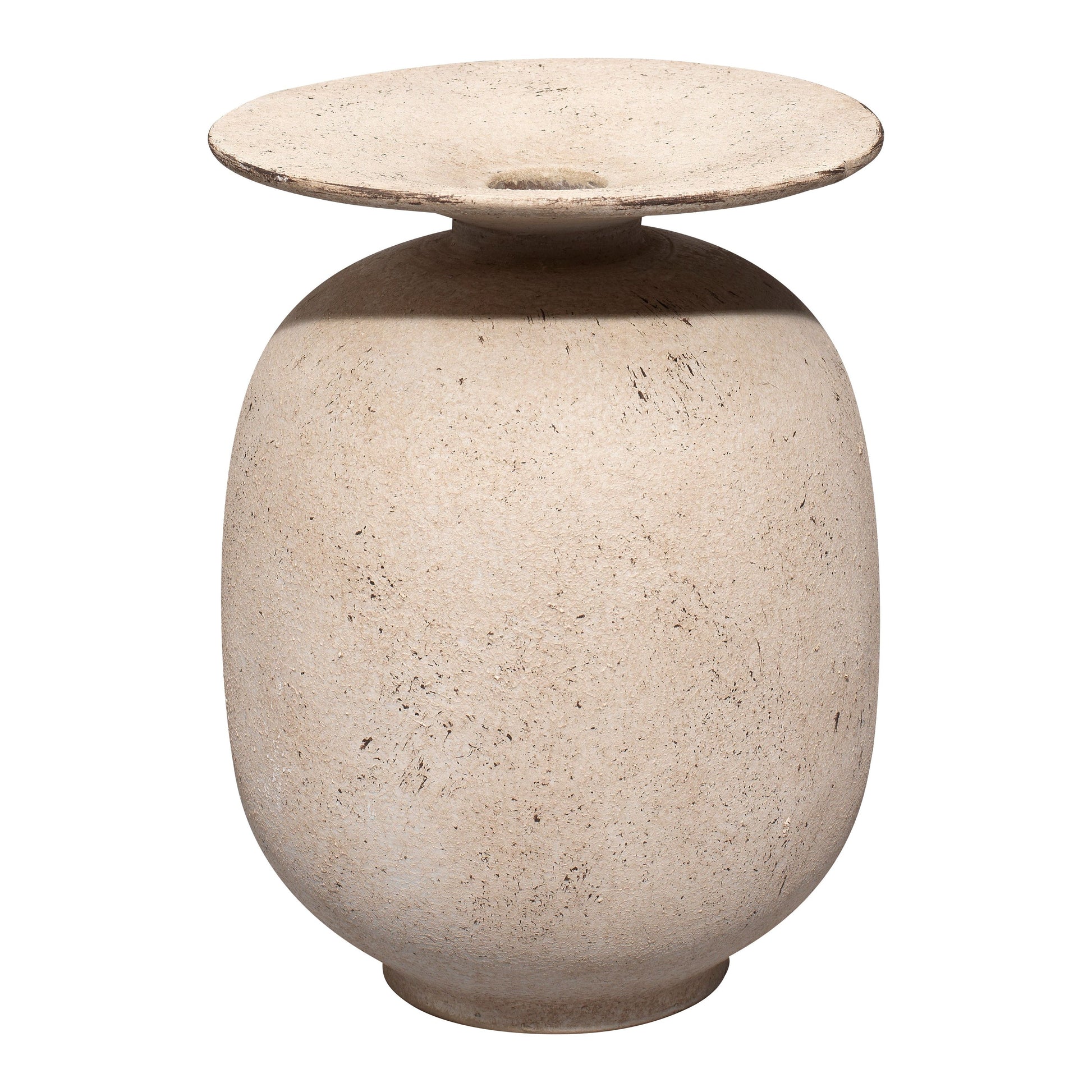 Highland Decorative Ceramic Vase, Cream by Jamie Young