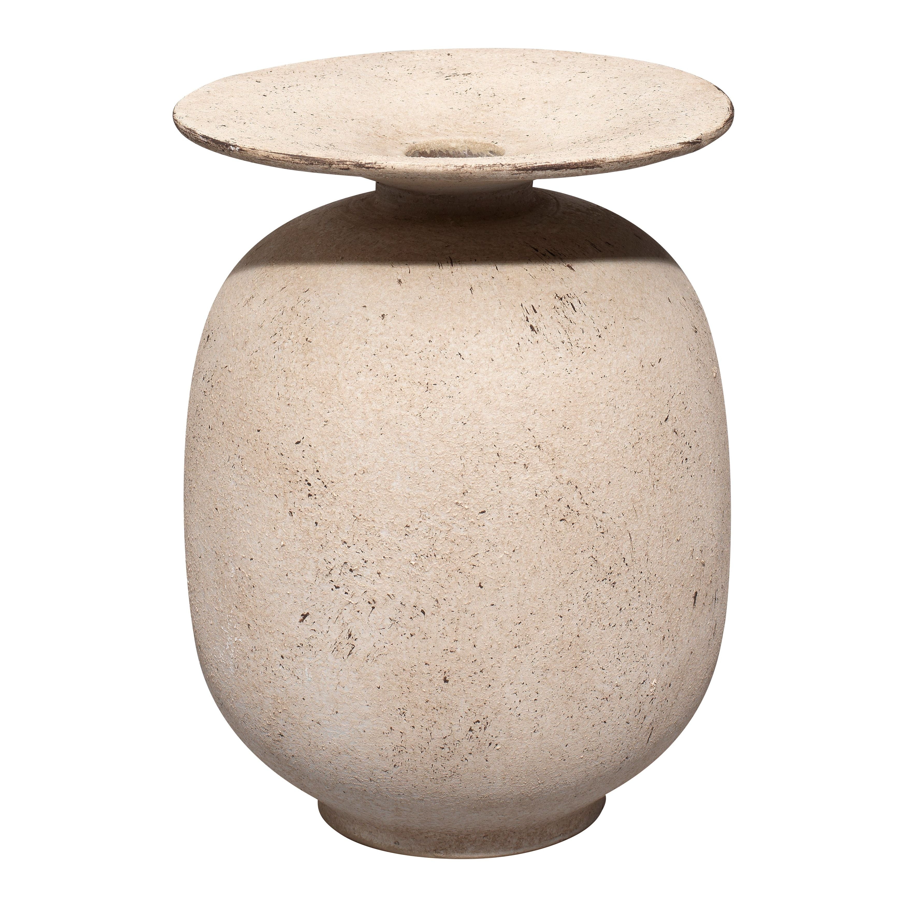 Highland Decorative Ceramic Vase, Cream by Jamie Young