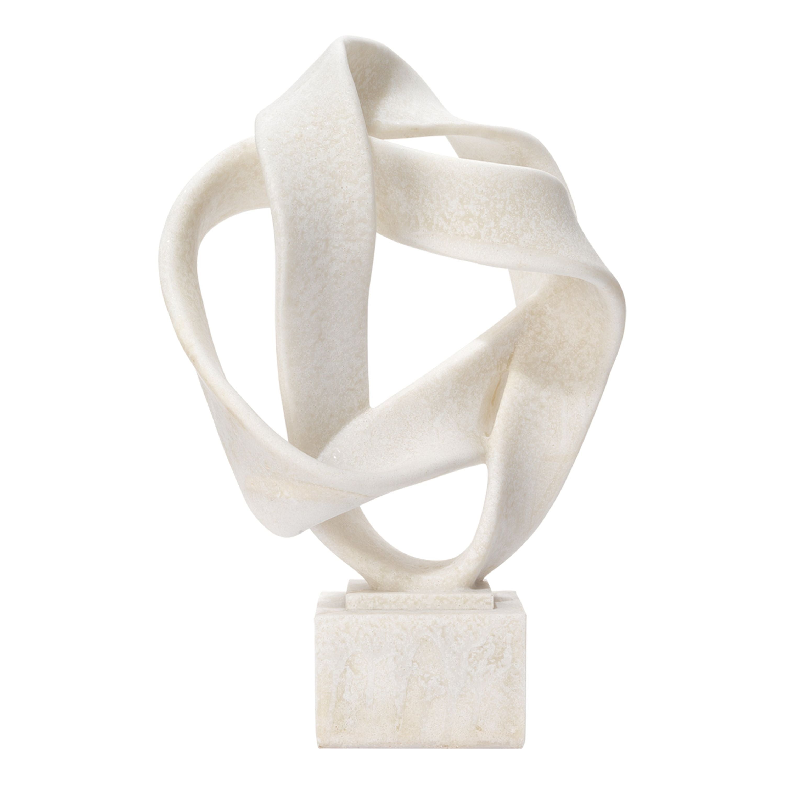 Intertwined Resin Decorative Table Object White by Jamie Young