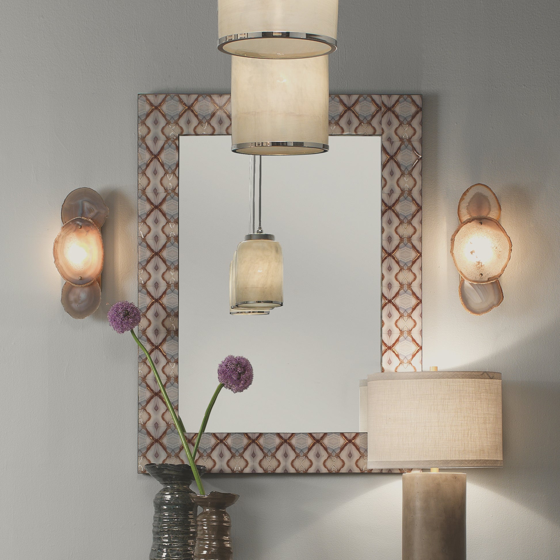 Kaleidoscope Rectangle Wall Mirror by Jamie Young