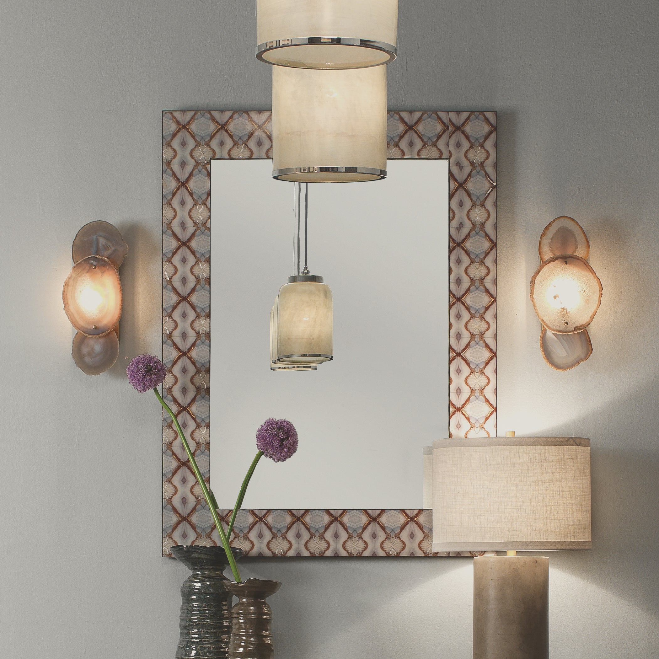 Kaleidoscope Rectangle Wall Mirror by Jamie Young