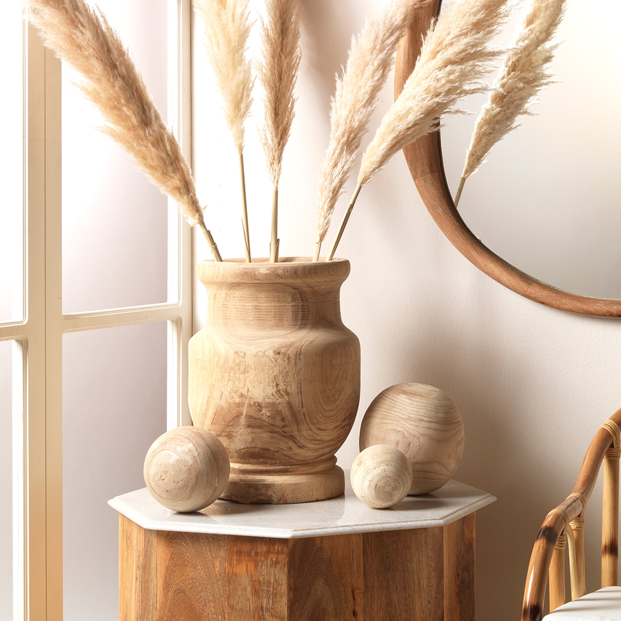 Laguna Wooden Decorative Vase by Jamie Young