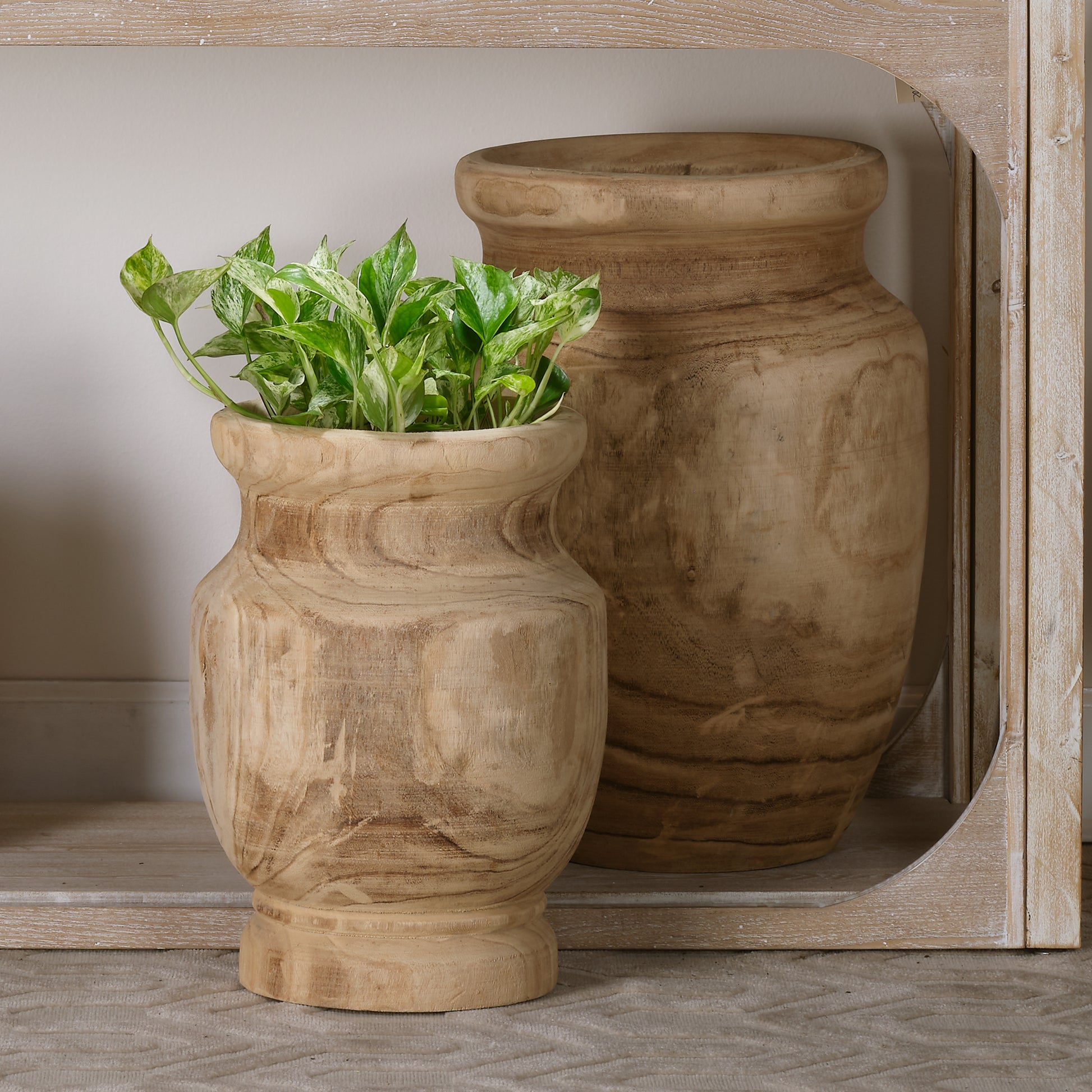 Laguna Wooden Decorative Vase by Jamie Young