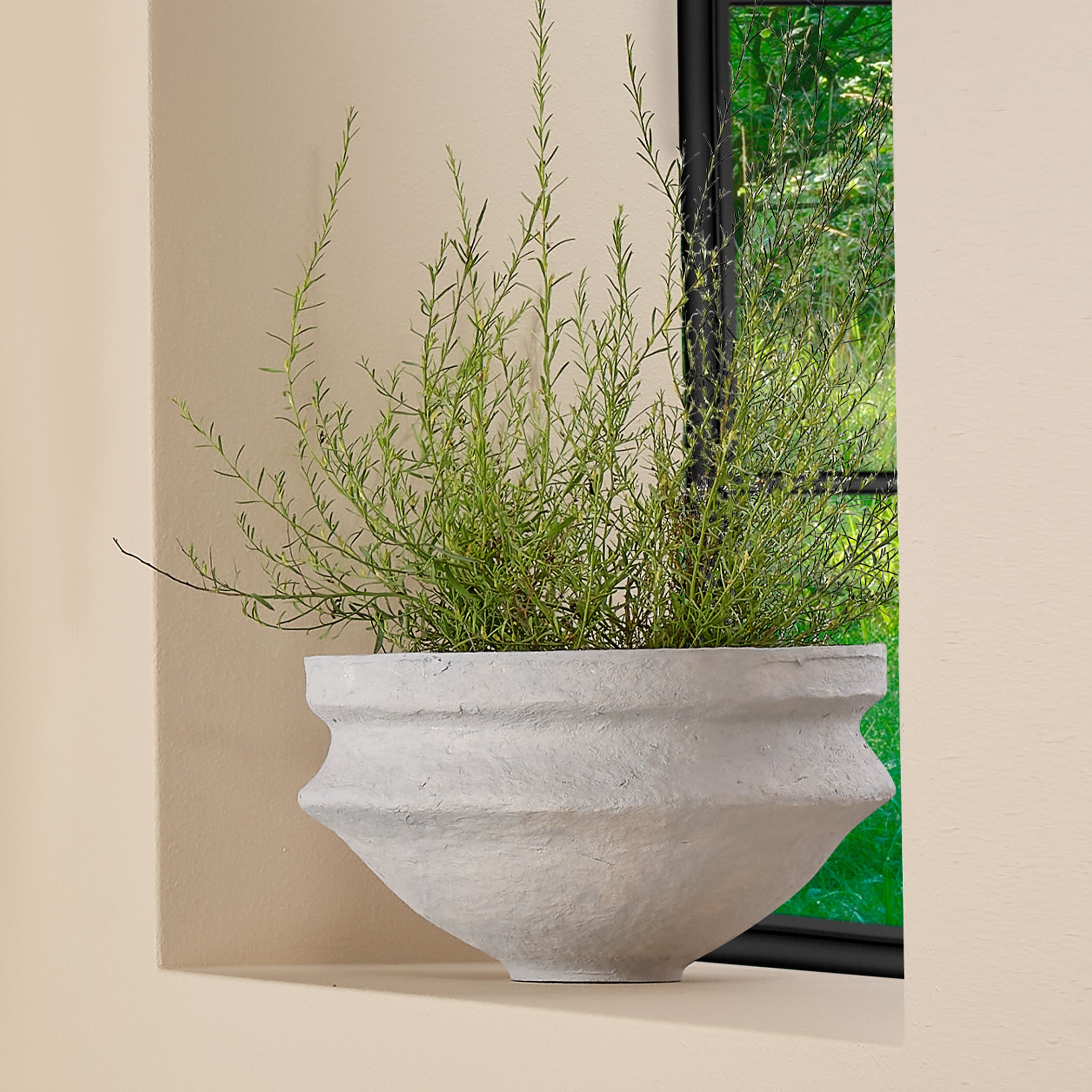 Landscape Cotton Mache Large Decorative Bowl by Jamie Young