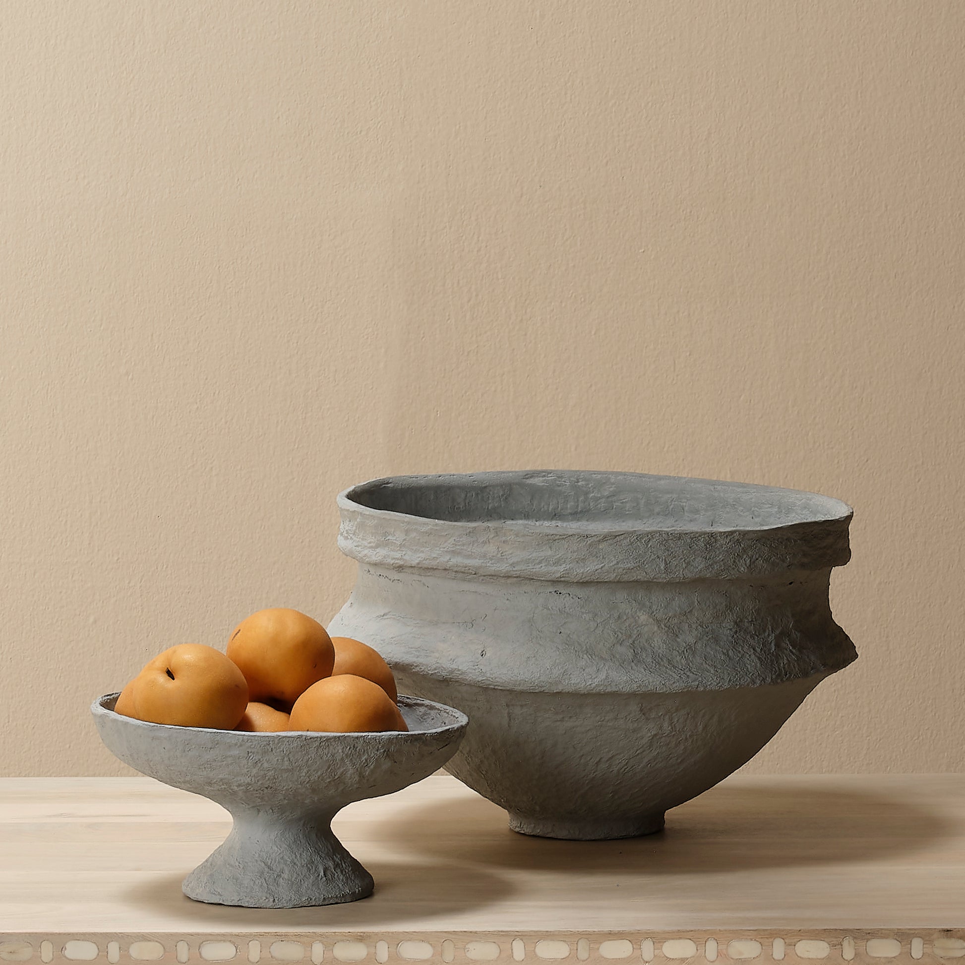 Landscape Cotton Mache Large Decorative Bowl by Jamie Young