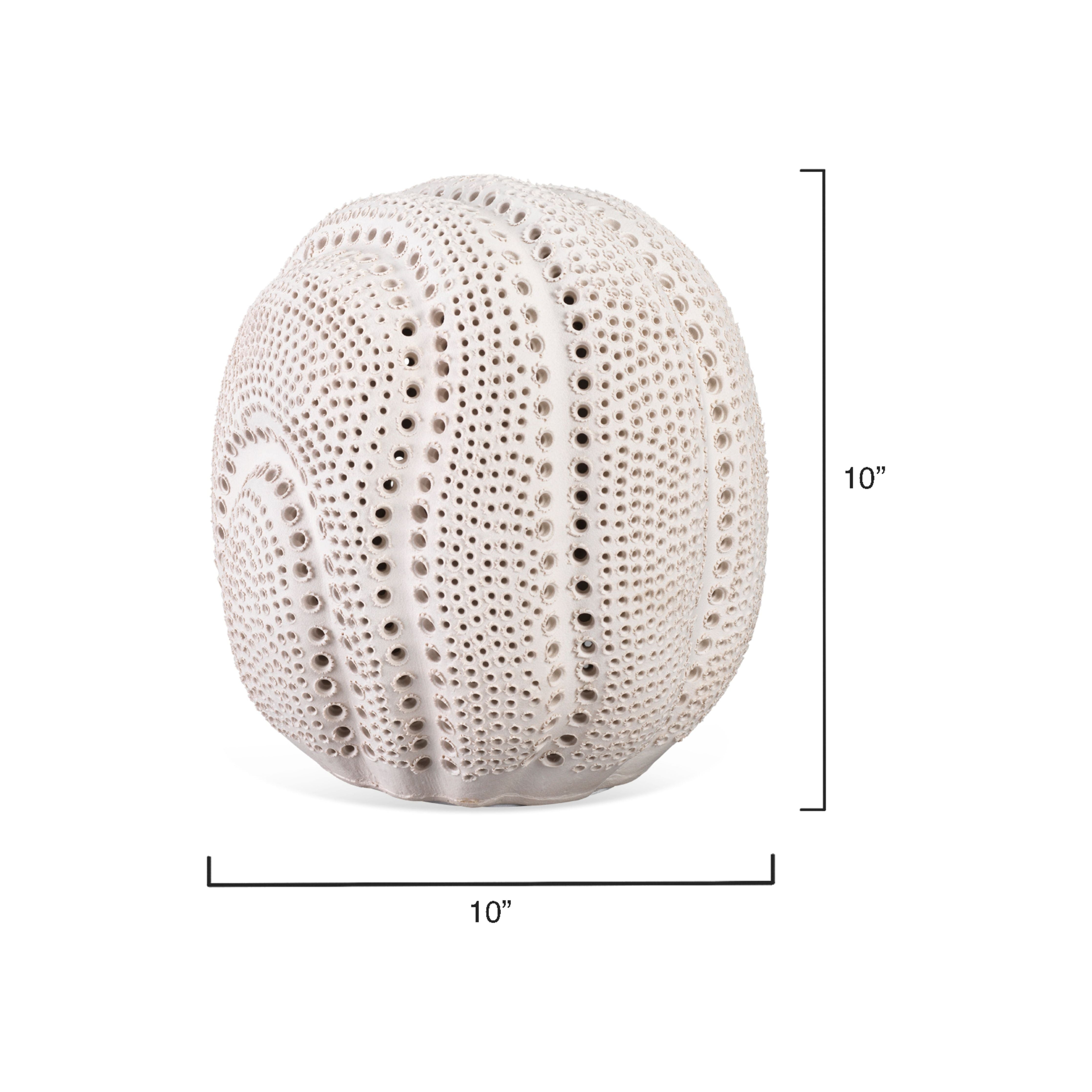 Lunar Porcelain Decorative Sphere, White by Jamie Young