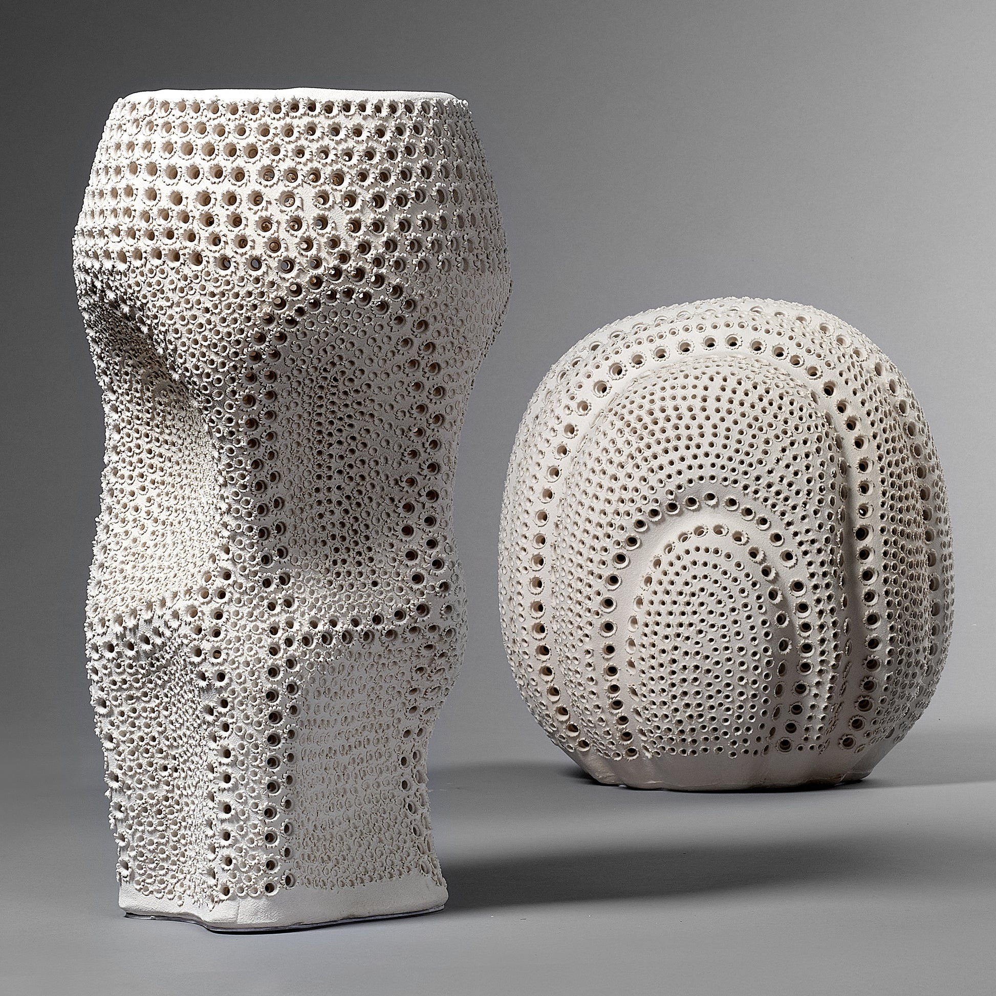 Lunar Porcelain Decorative Sphere, White by Jamie Young