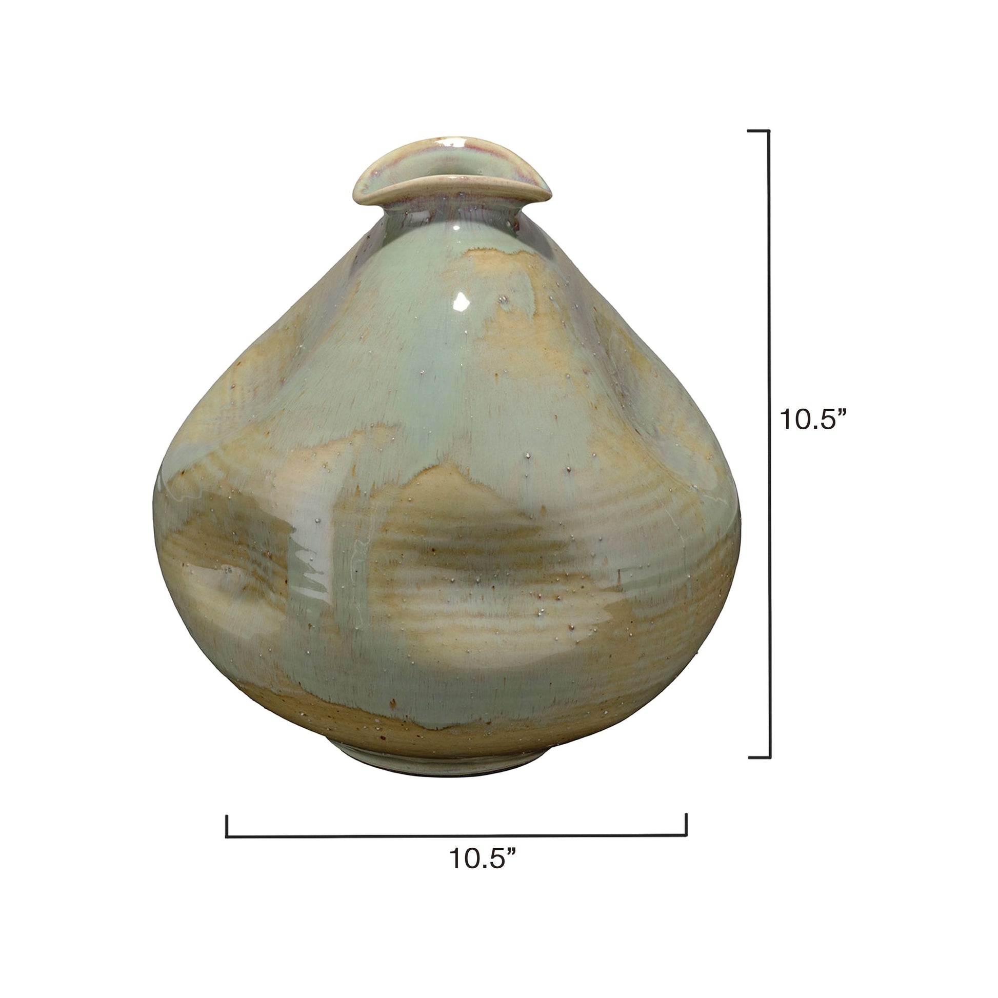 Madrid Dimpled Ceramic Decorative Vase by Jamie Young