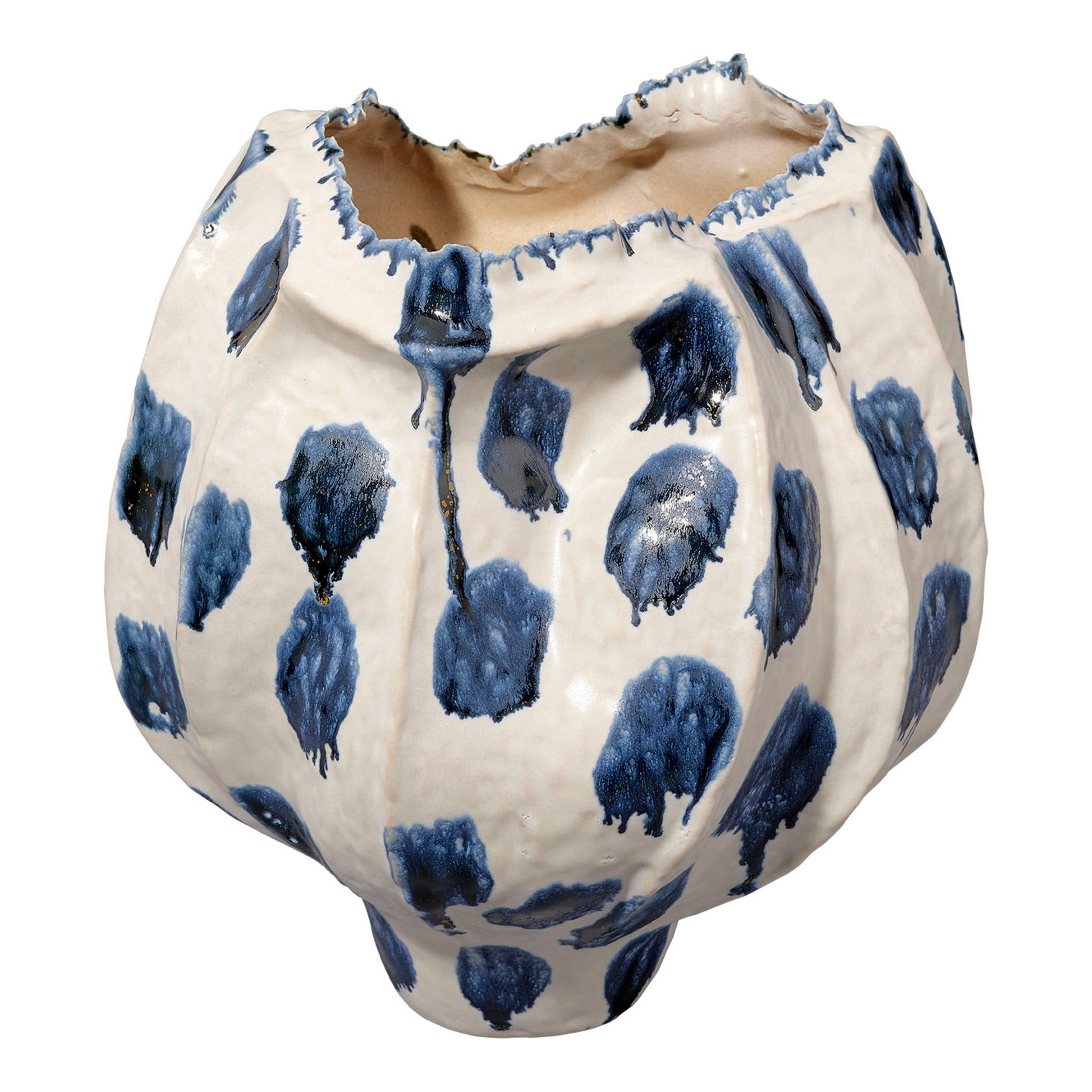 Monet Wide Ceramic Decorative Vase by Jamie Young