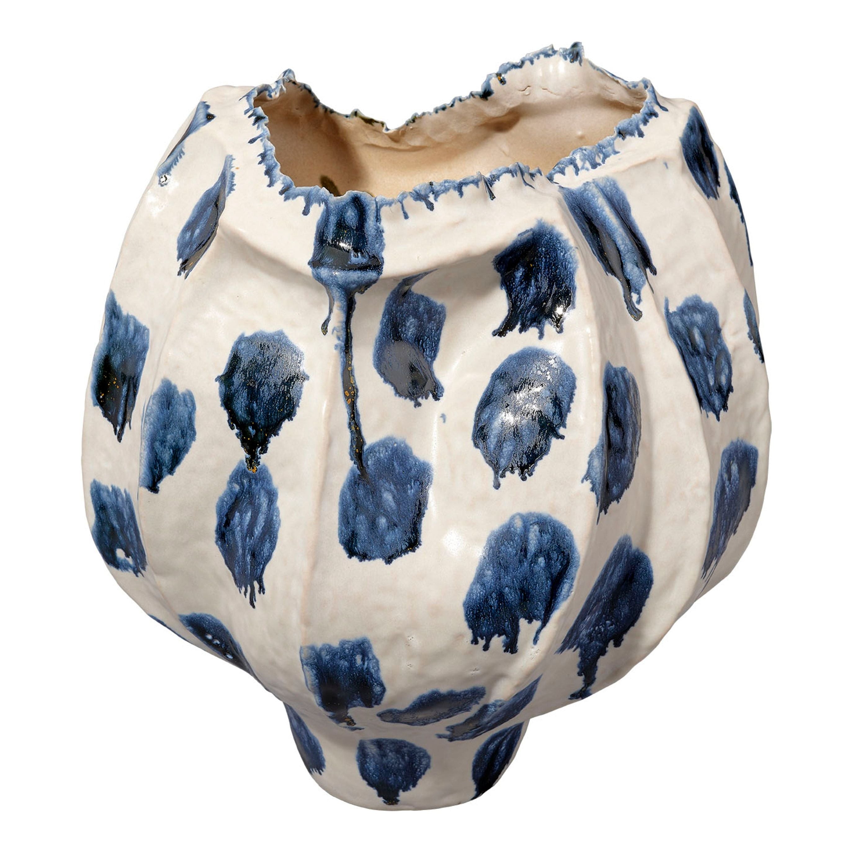 Monet Wide Ceramic Decorative Vase by Jamie Young