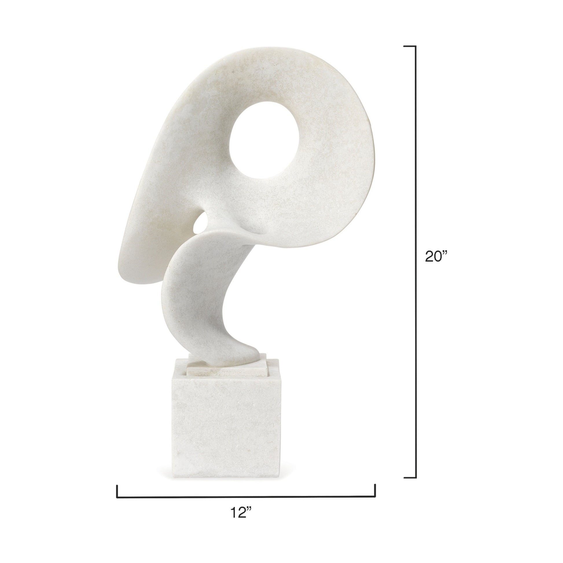 Obscure Resin Decorative Table Object, White by Jamie Young