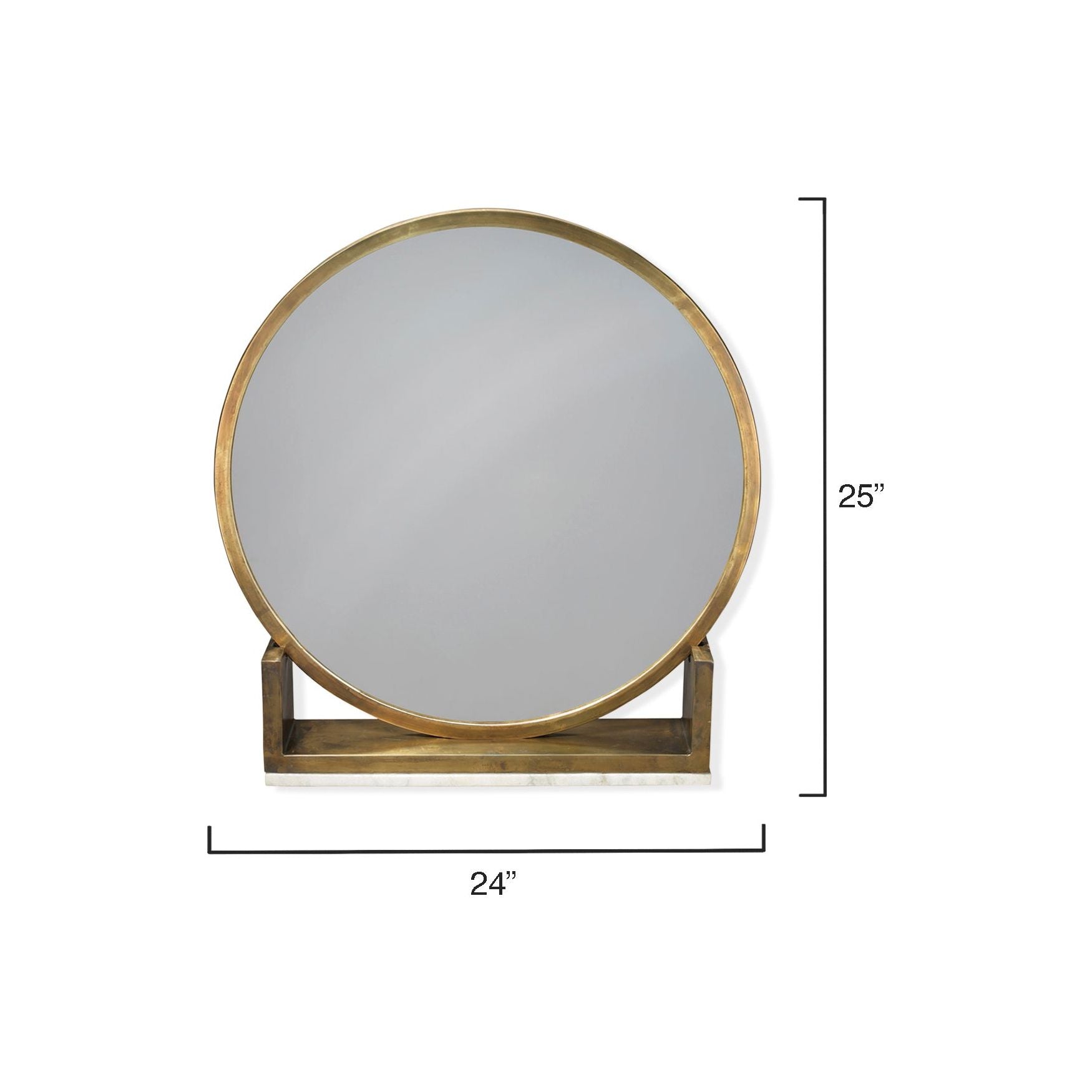 Odyssey Decorative Round Table Mirror by Jamie Young