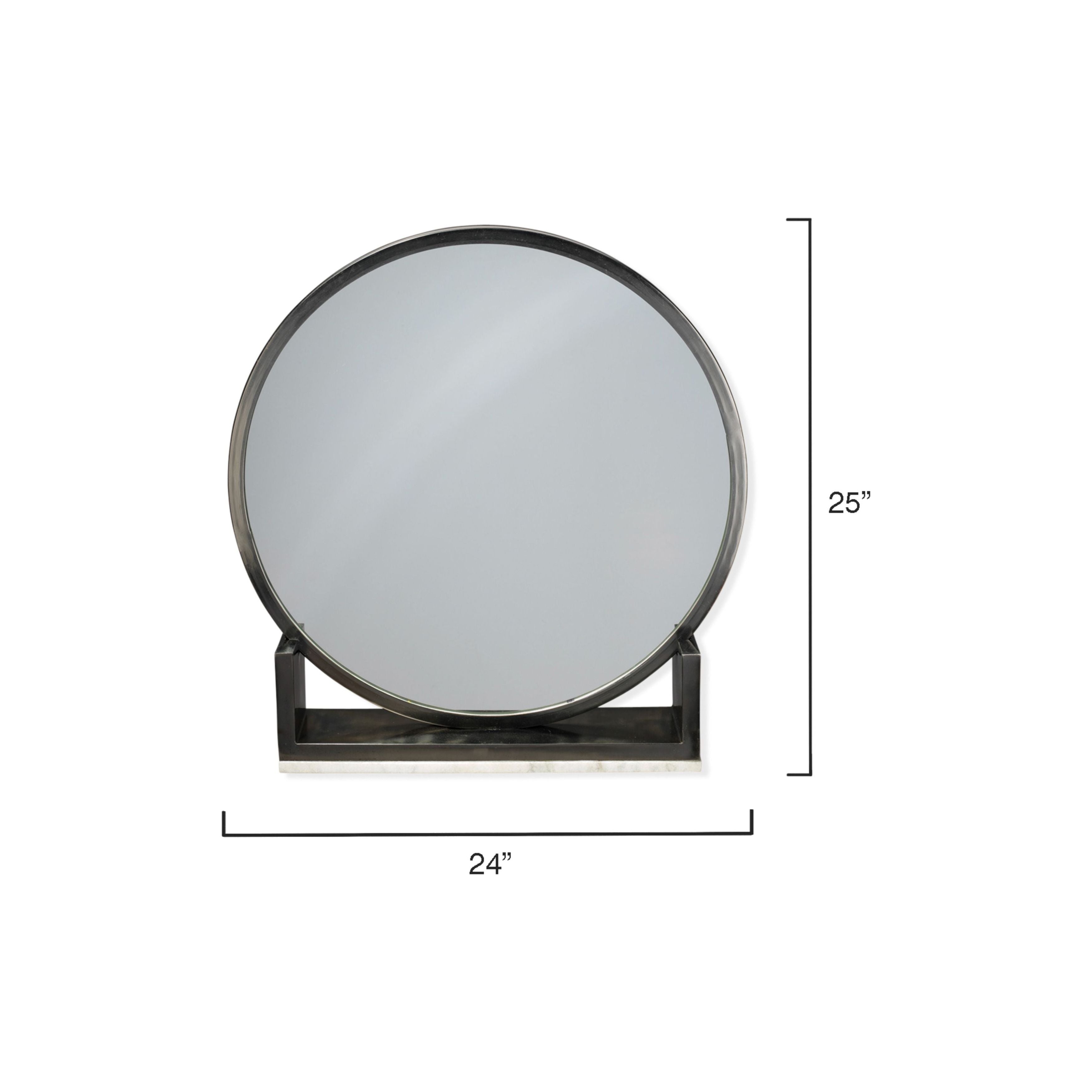 Odyssey Decorative Round Table Mirror by Jamie Young