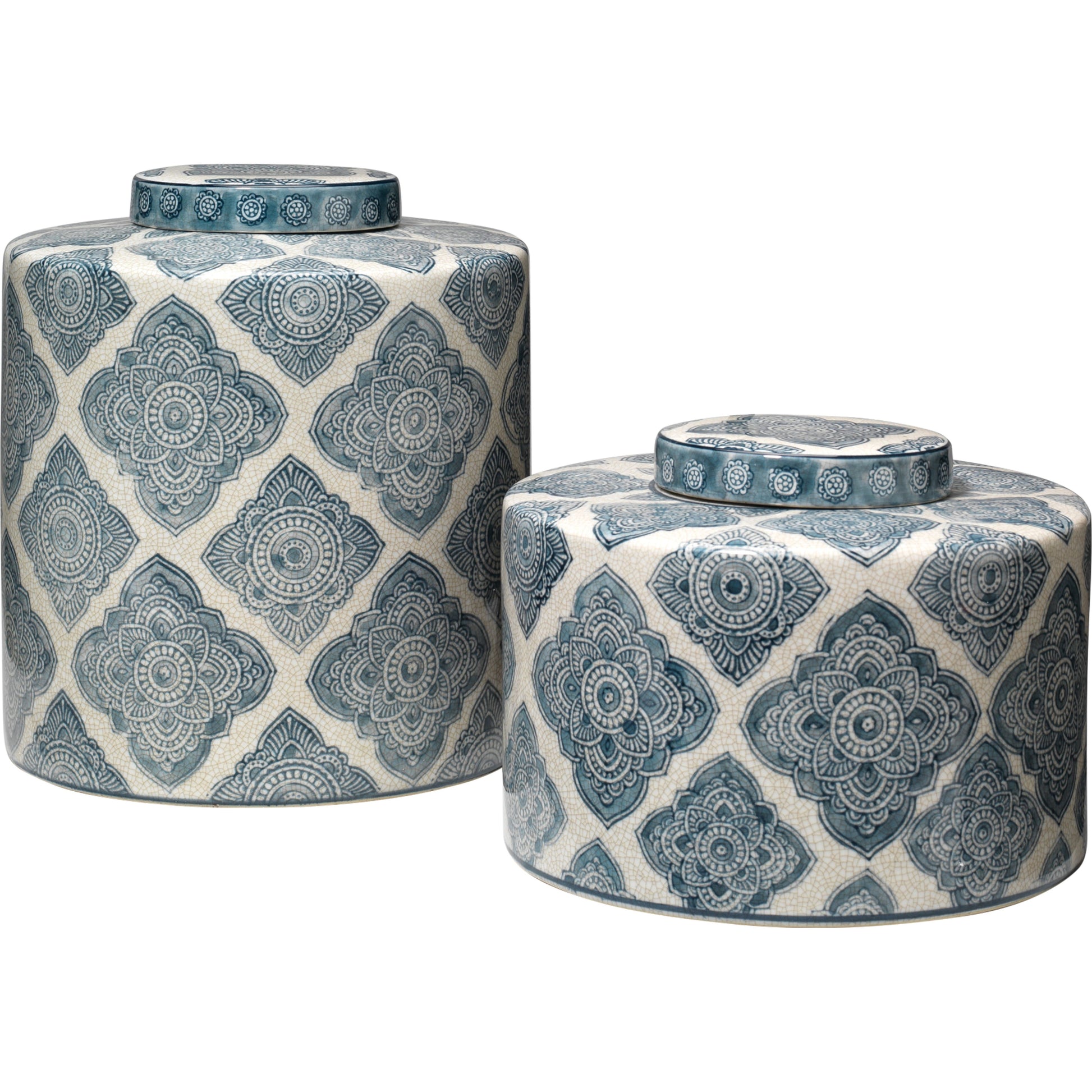 Oran Ceramic Decorative Canisters (Set of 2) by Jamie Young