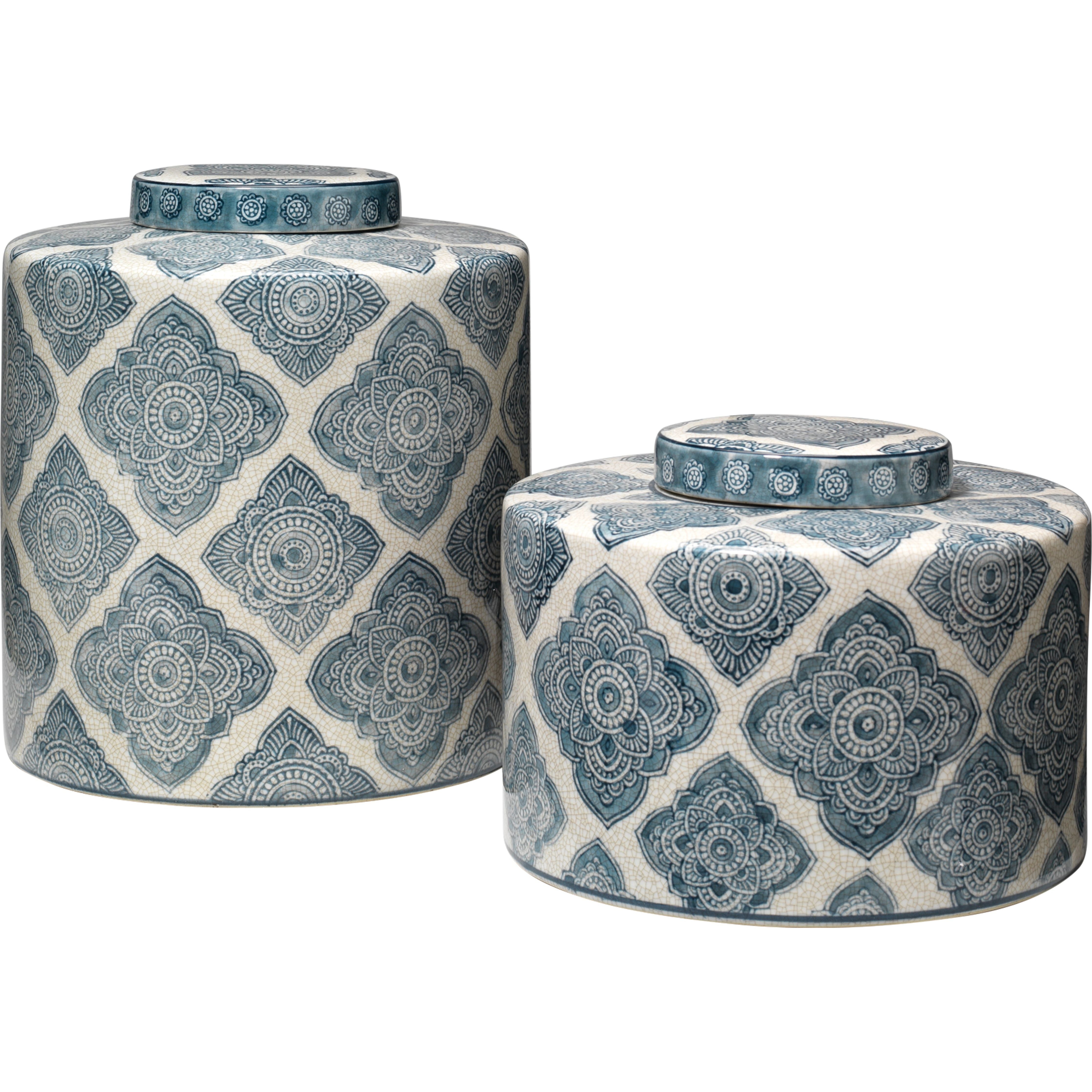 Oran Ceramic Decorative Canisters (Set of 2) by Jamie Young
