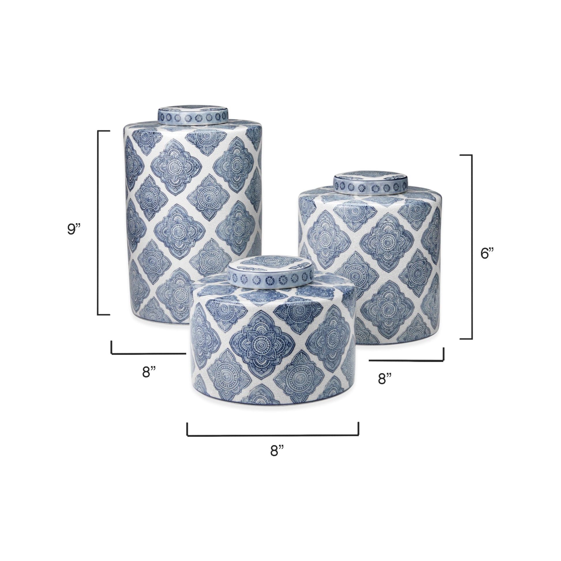 Oran Ceramic Decorative Canisters (Set of 2) by Jamie Young