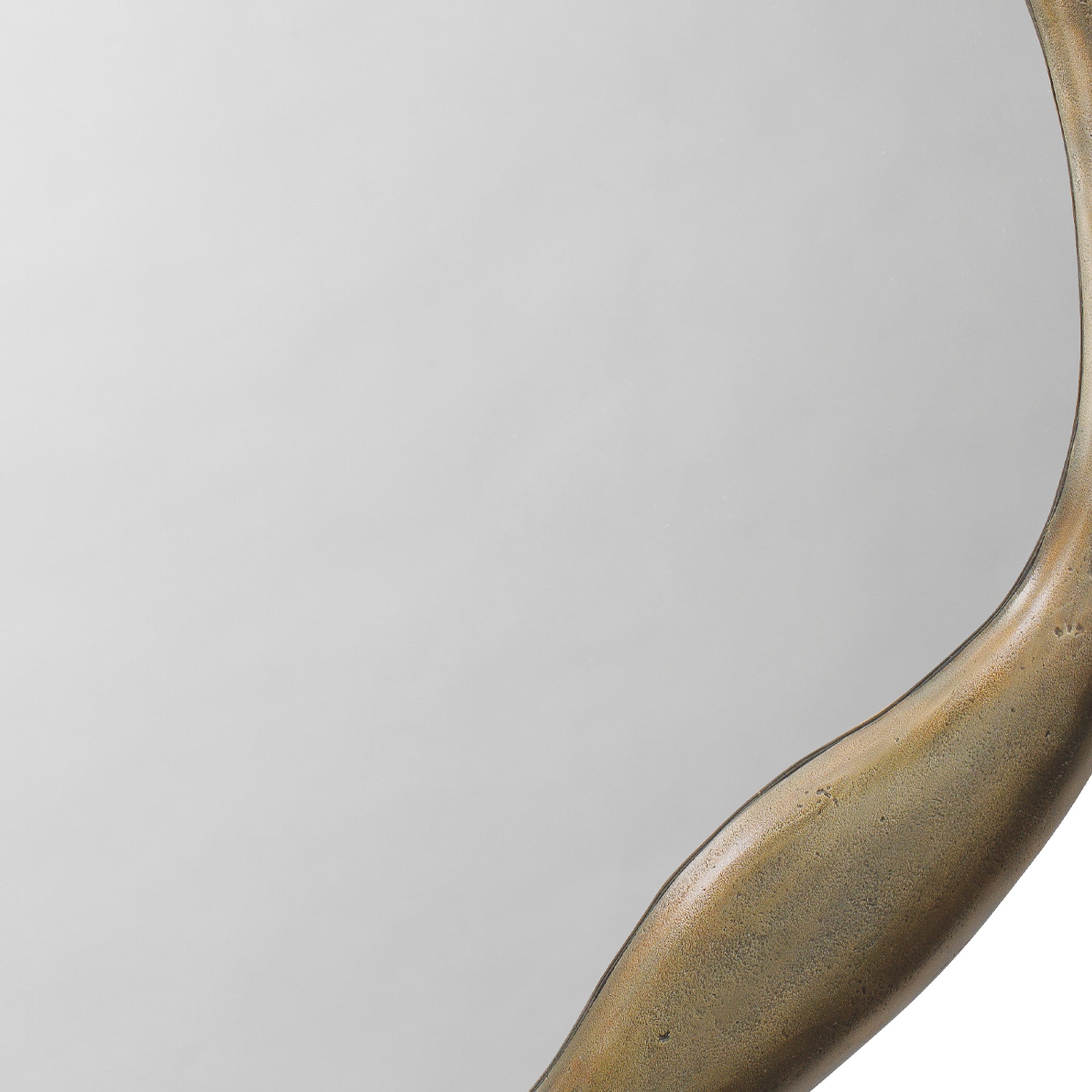 Organic Metal Round Wall Mirror by Jamie Young