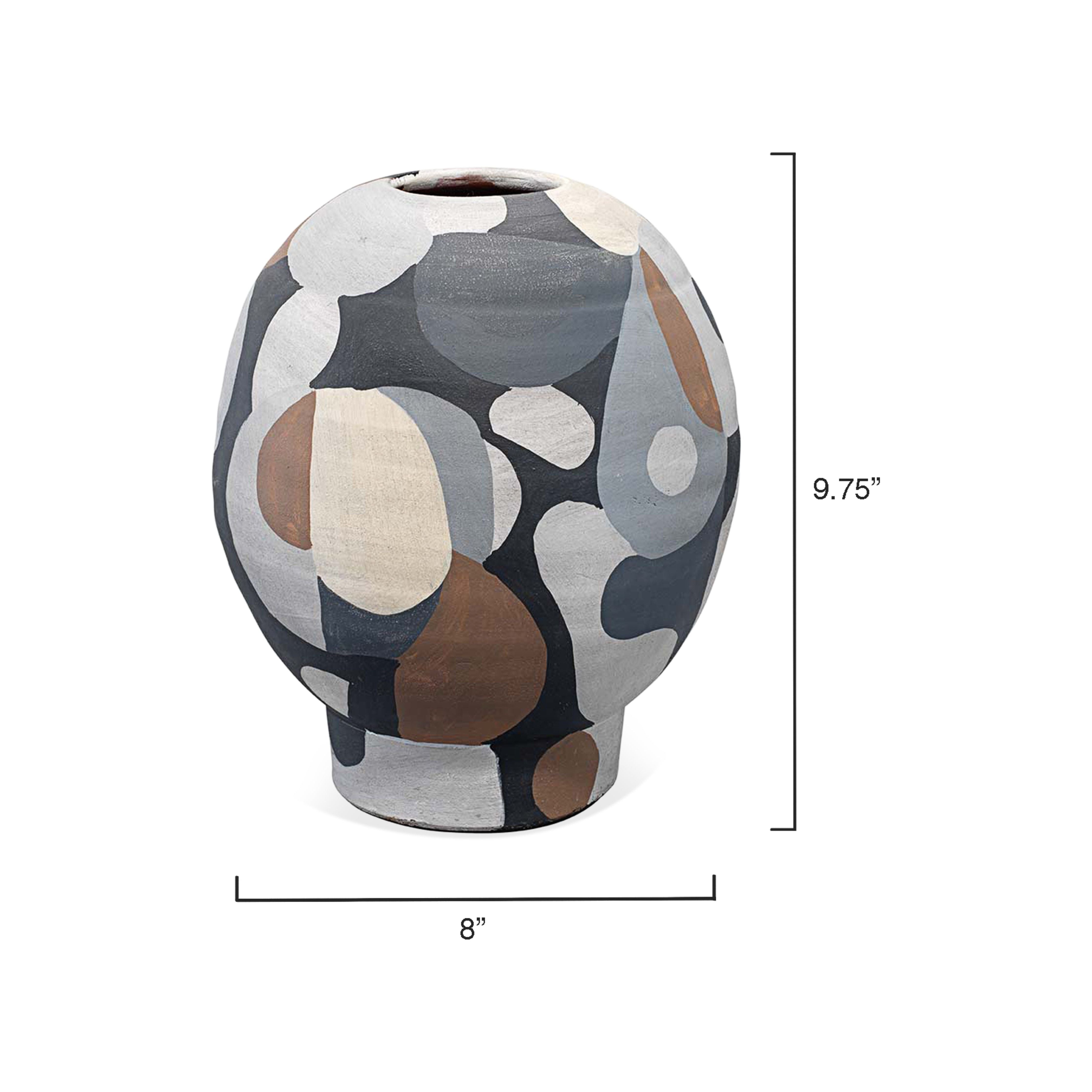 Pablo Ceramic Decorative Vase, Short by Jamie Young