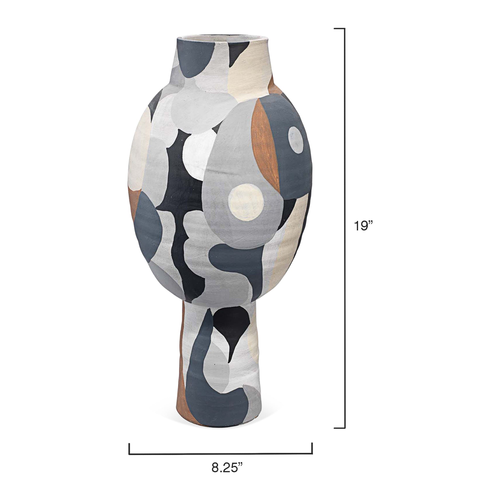 Pablo Ceramic Decorative Vase, Tall by Jamie Young