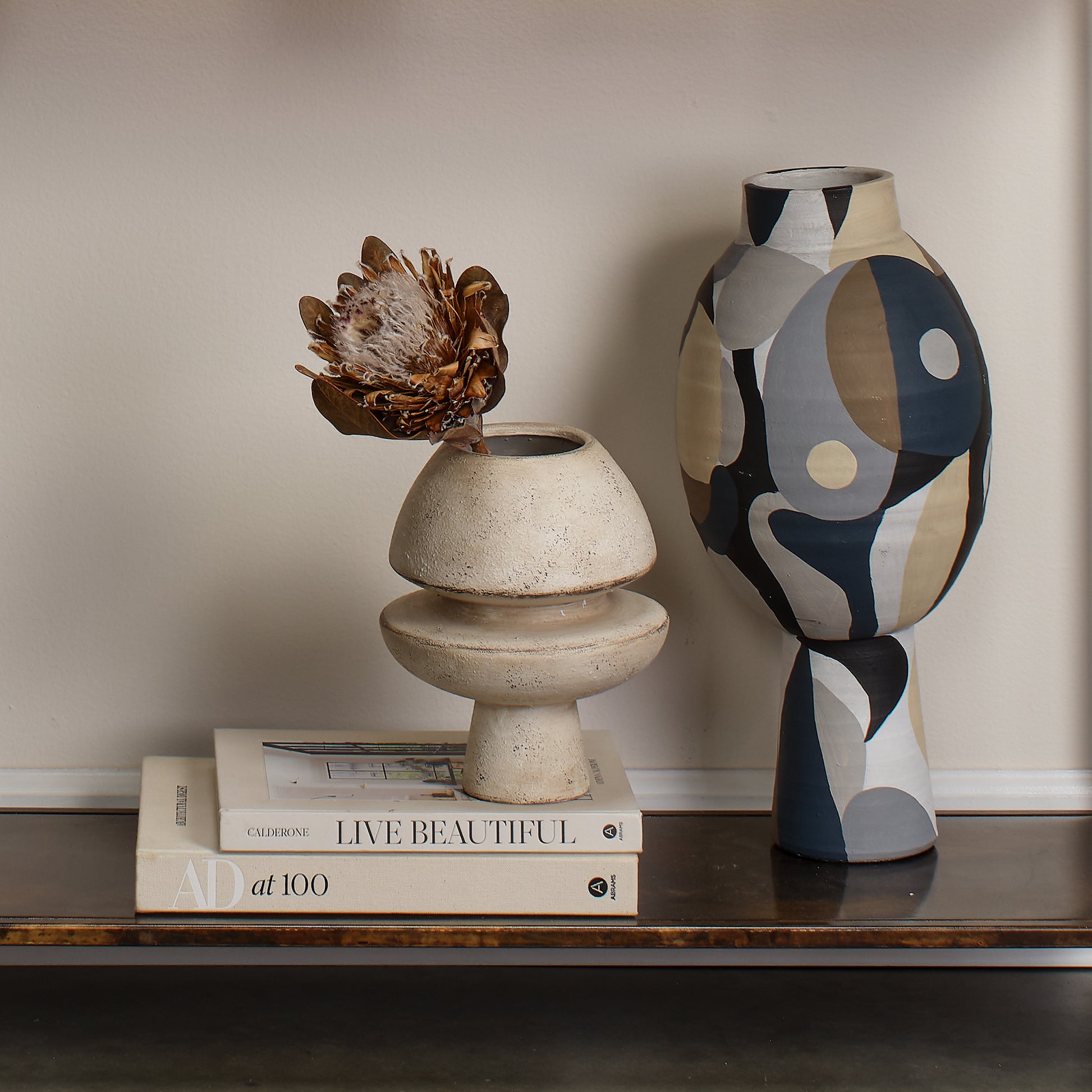 Pablo Ceramic Decorative Vase, Tall by Jamie Young